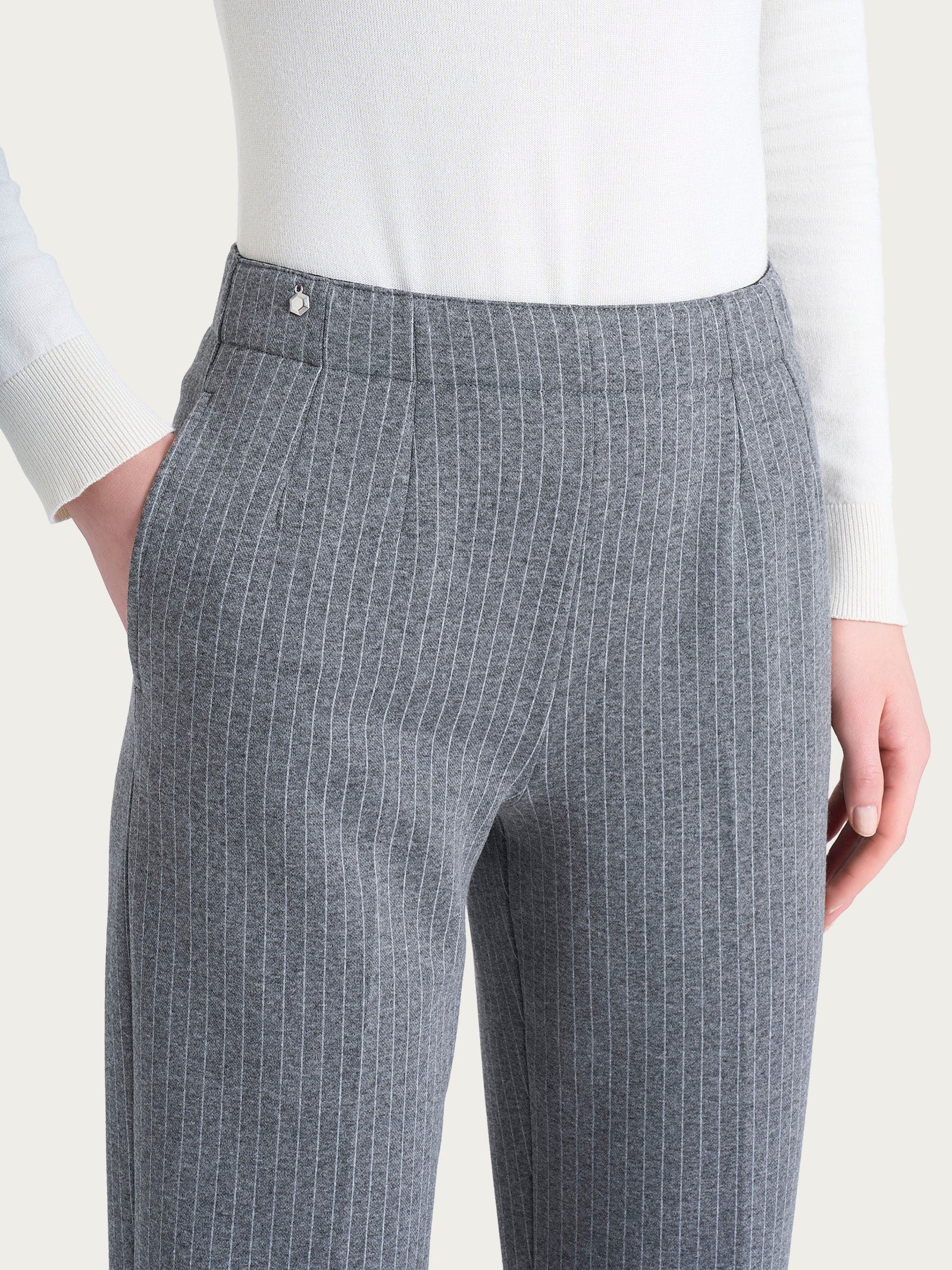 Ragno Gem Pantalone Dritto Eco Jacquard Fant. Ardesia Mel.