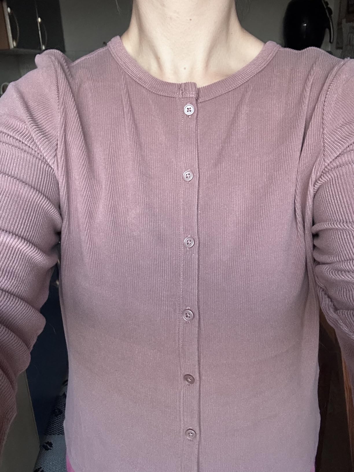 Geo Next The Set cardigan donna maniche lunghe 2 pezzi coste