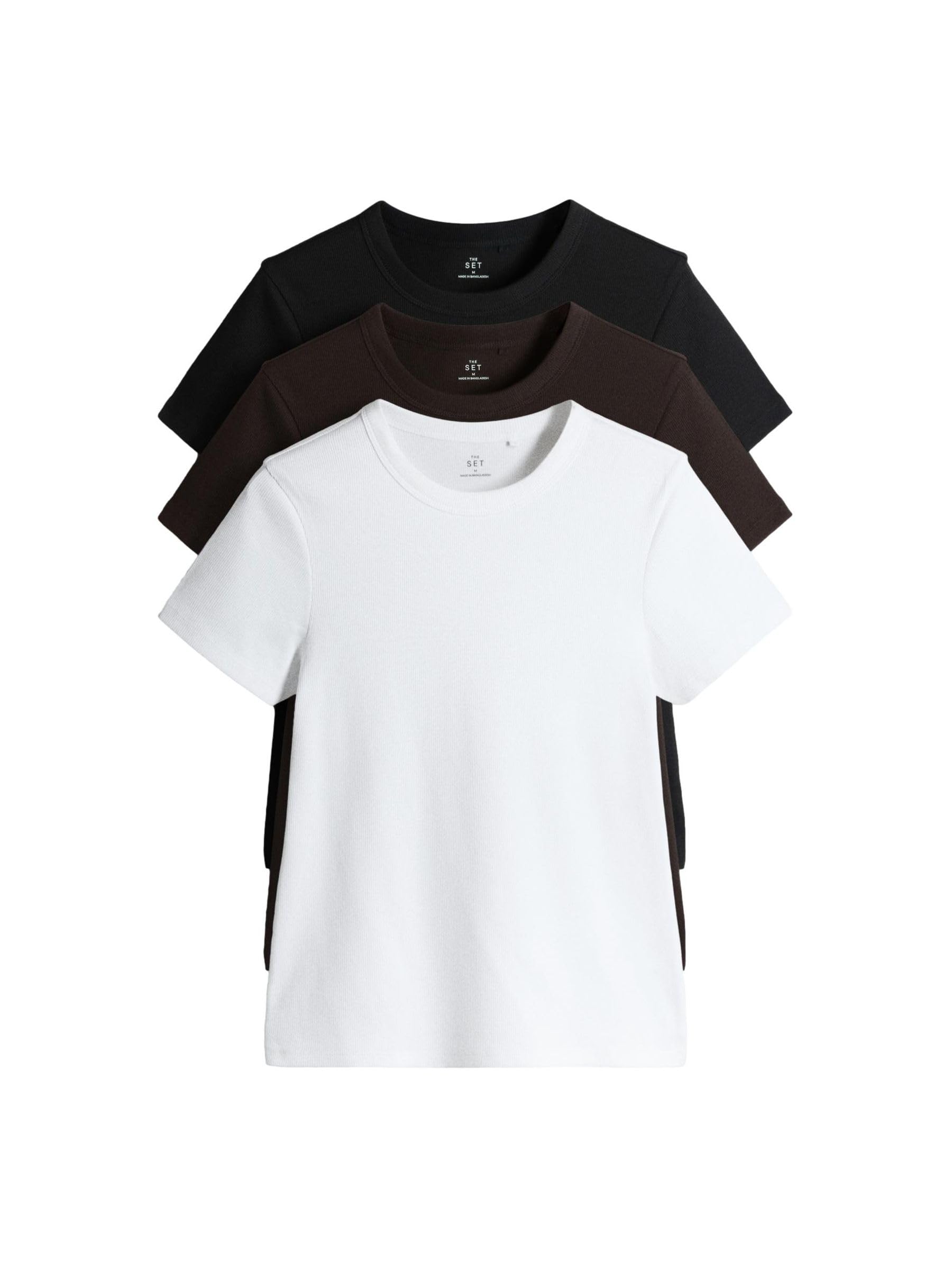 Next The Set T-shirt donna a coste 3 pezzi M maniche corte