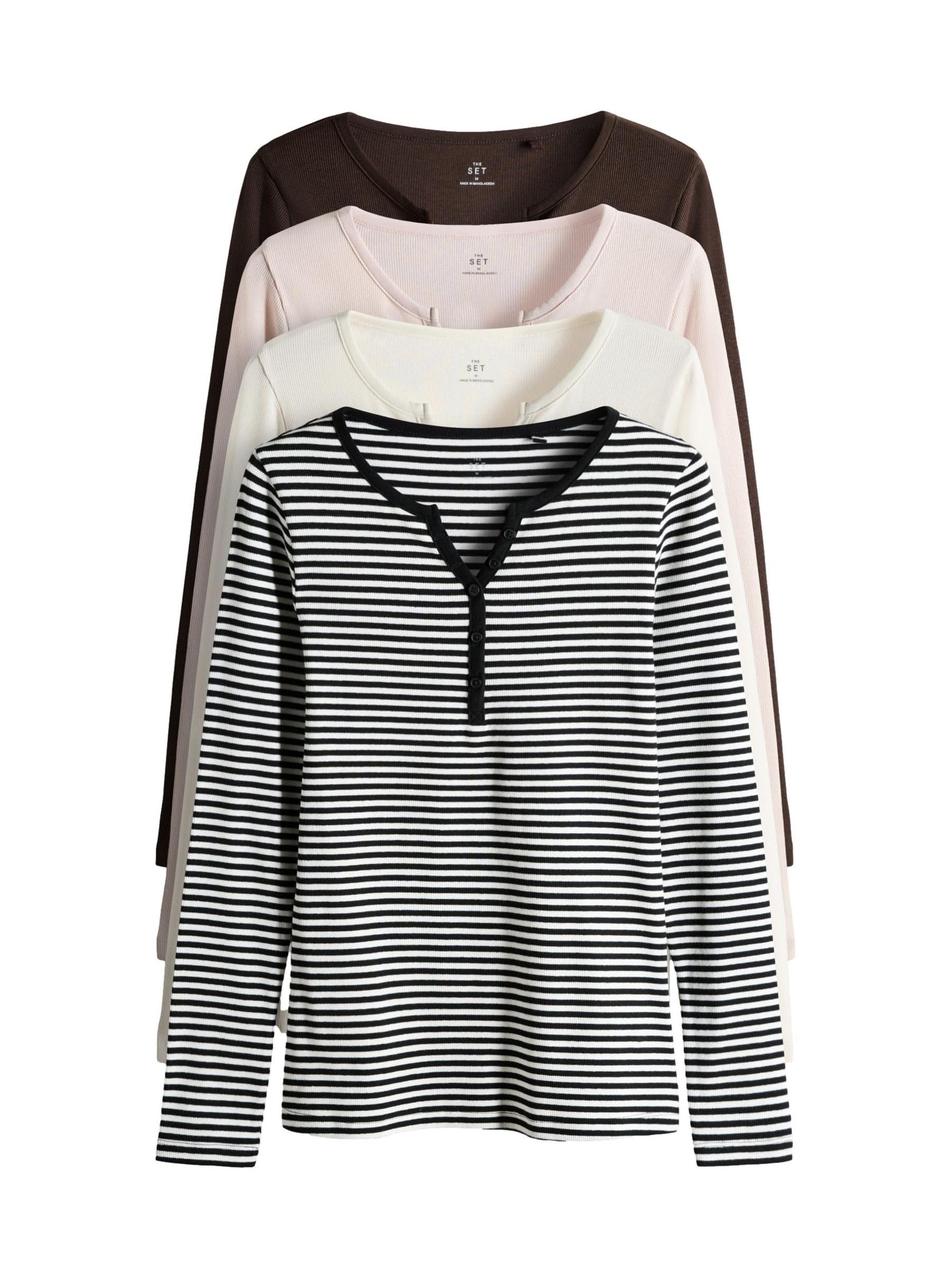 Geo Next The Set Maglia Serafino Donna 4 Pezzi Maniche Lunghe