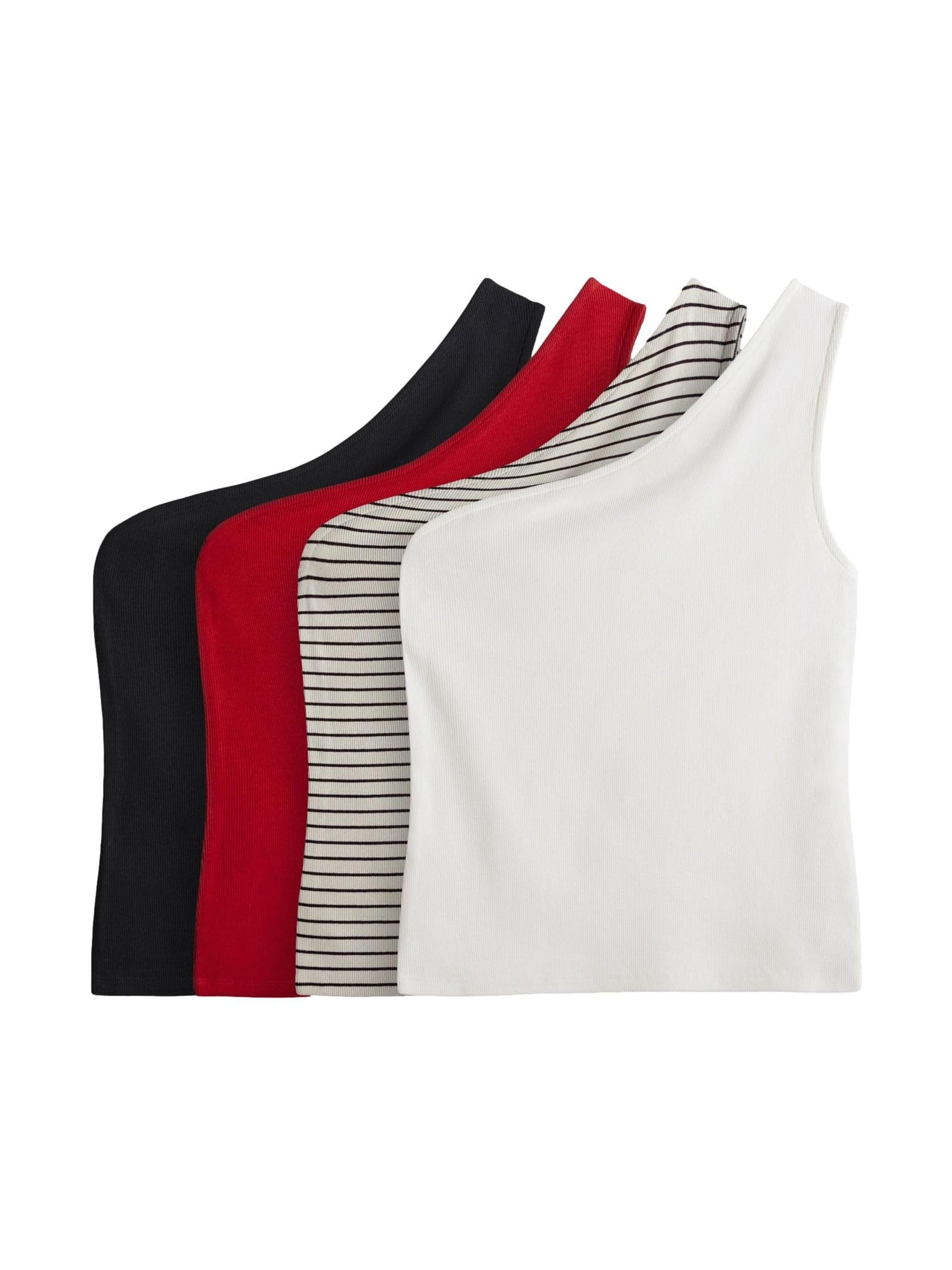 Geo Next The Set canotte coste monospalla 4 pezzi cotone