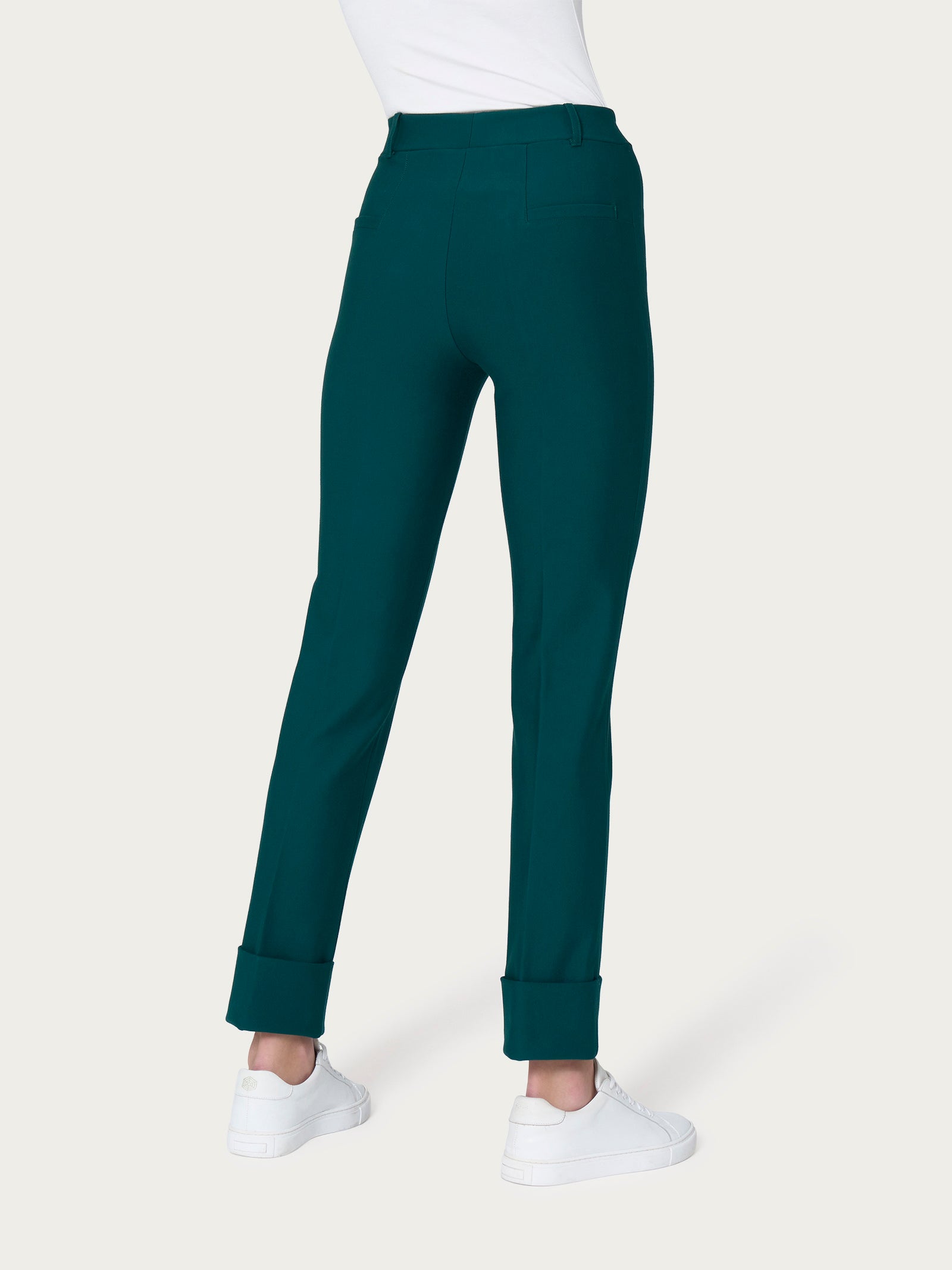 Ragno Compact Pantalone Slim Dritto Verde Rain Forest