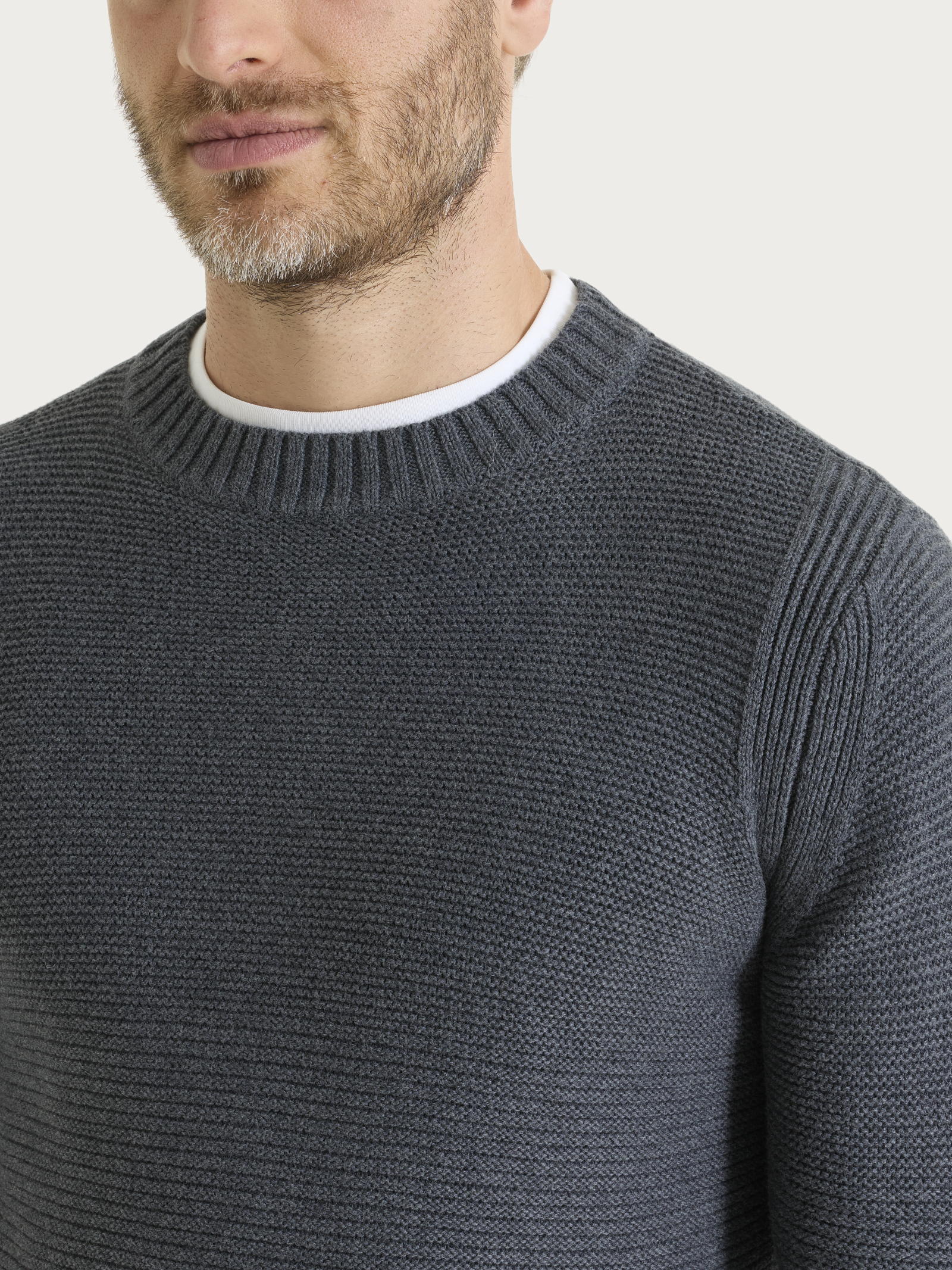 Ragno Winter Cotton pull girocollo cotone Ardesia Mel.