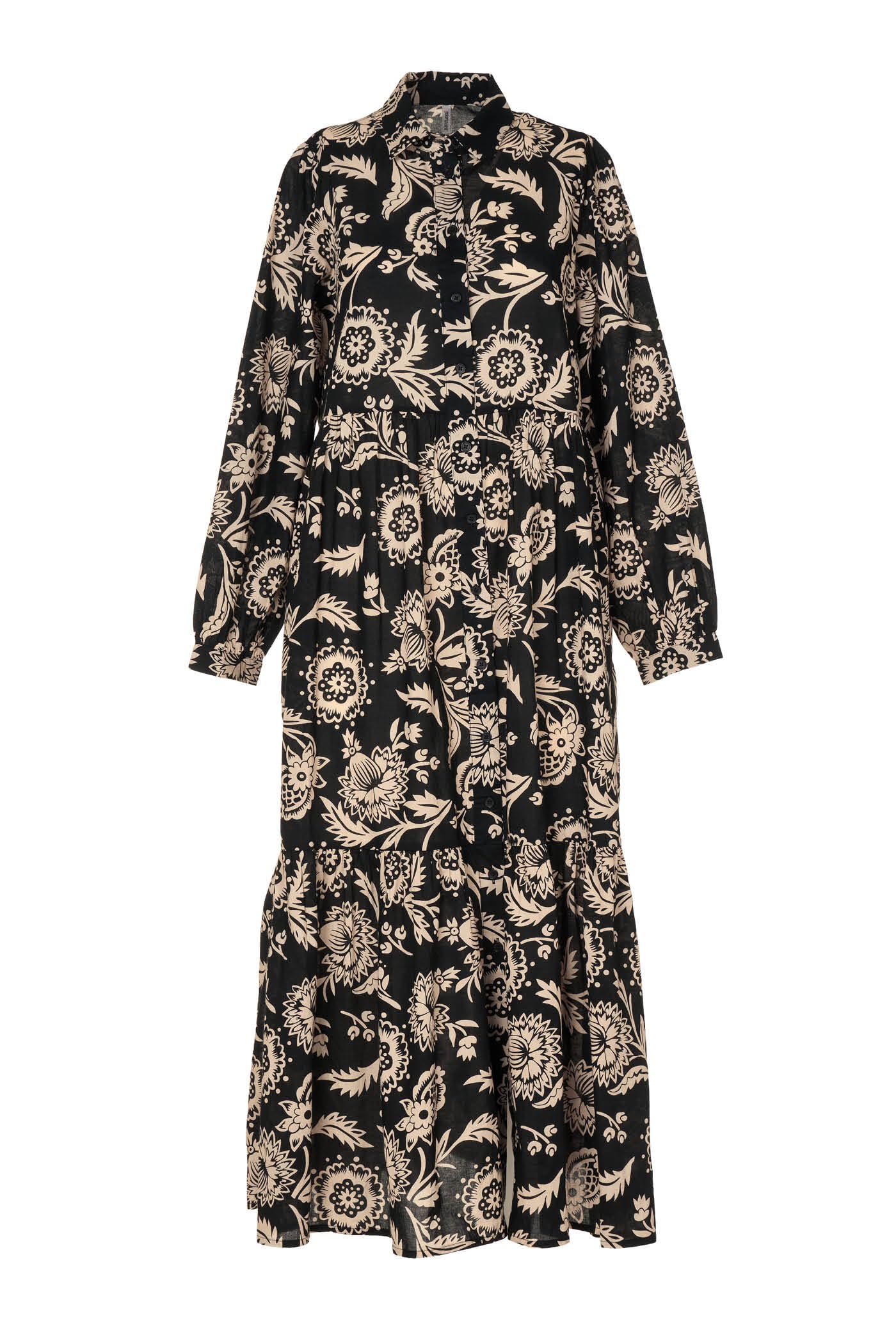 Goldenpoint Exotic Garden Chemisier Lungo Copricostume Cotone Floreale