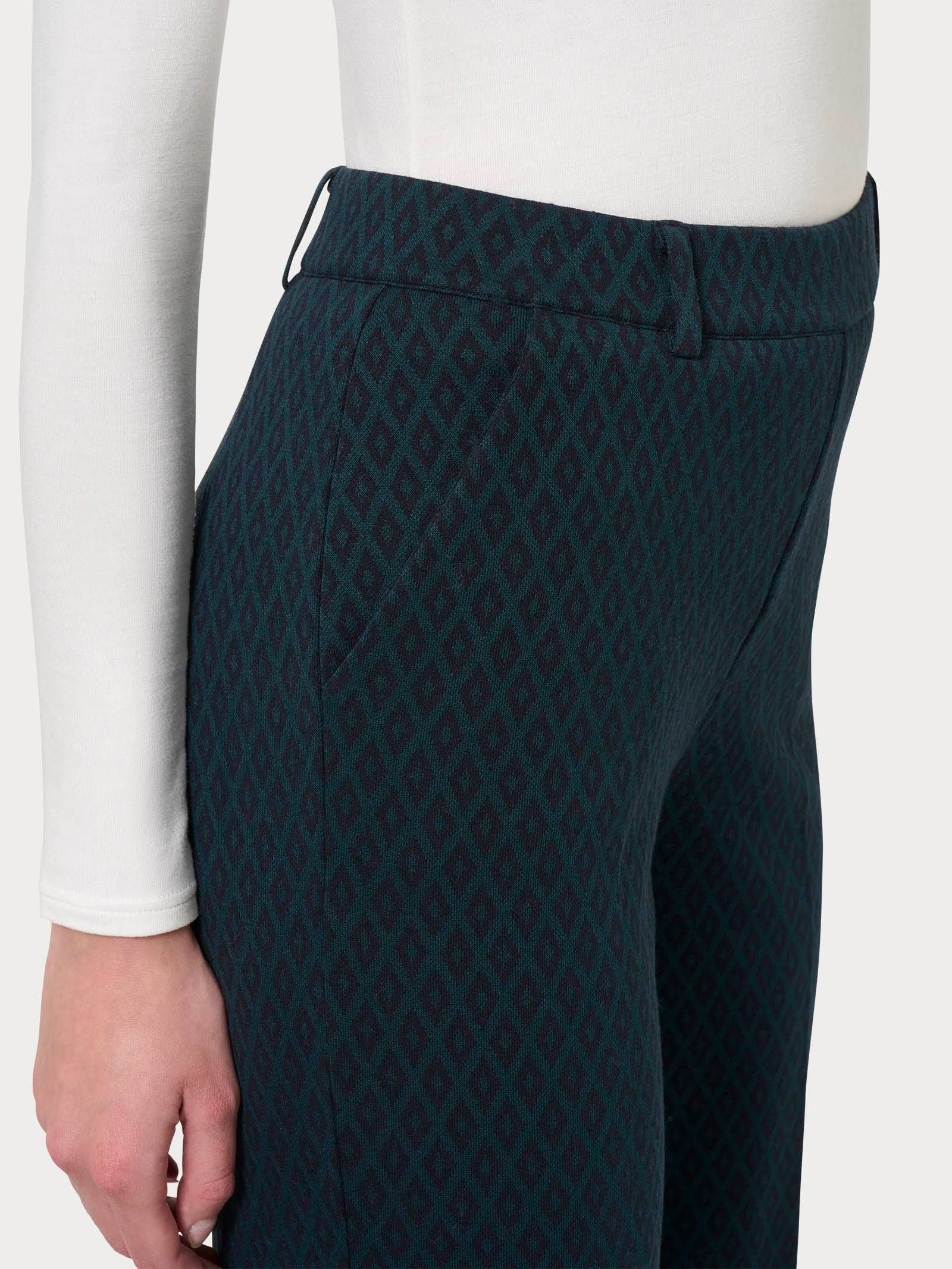 Ragno Straight Leg Pantalone dritto pantalone rombi reflecting pond
