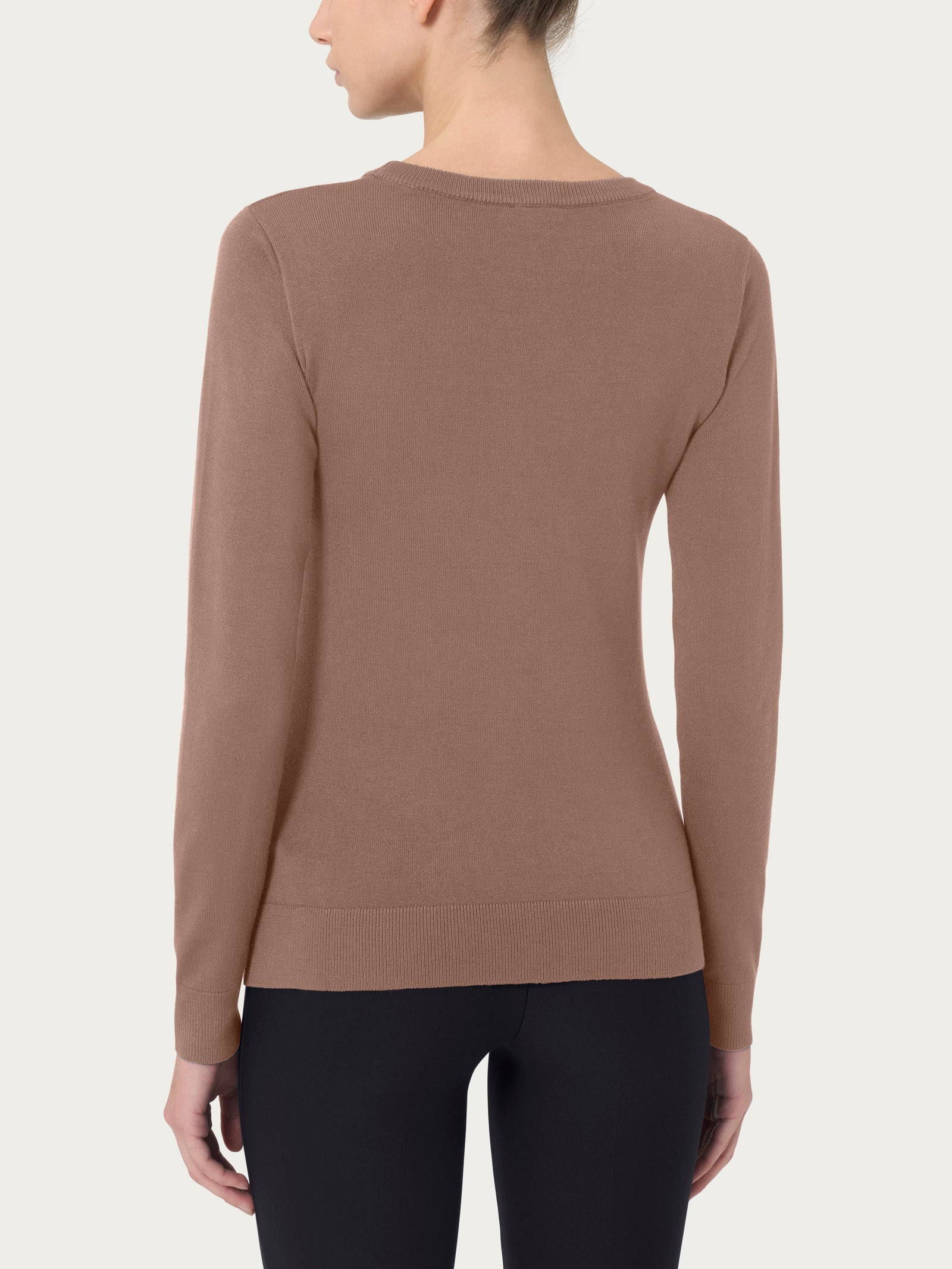 Ragno Four Seasons Maglia Girocollo Pine Bark Viscosa