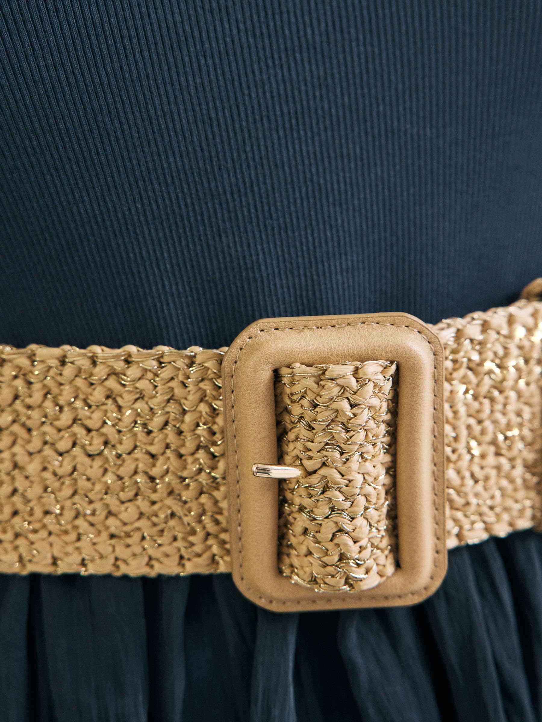 Next Cintura Larga Rafia Donna L Intrecciata