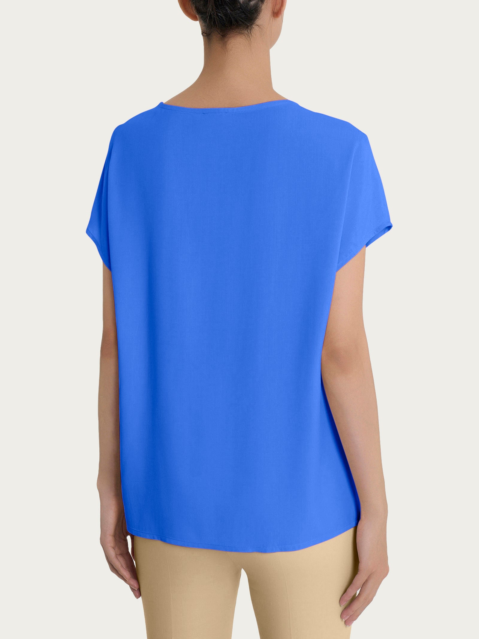 Ragno Ecoseta blusa kimono Dazzling Blue viscosa