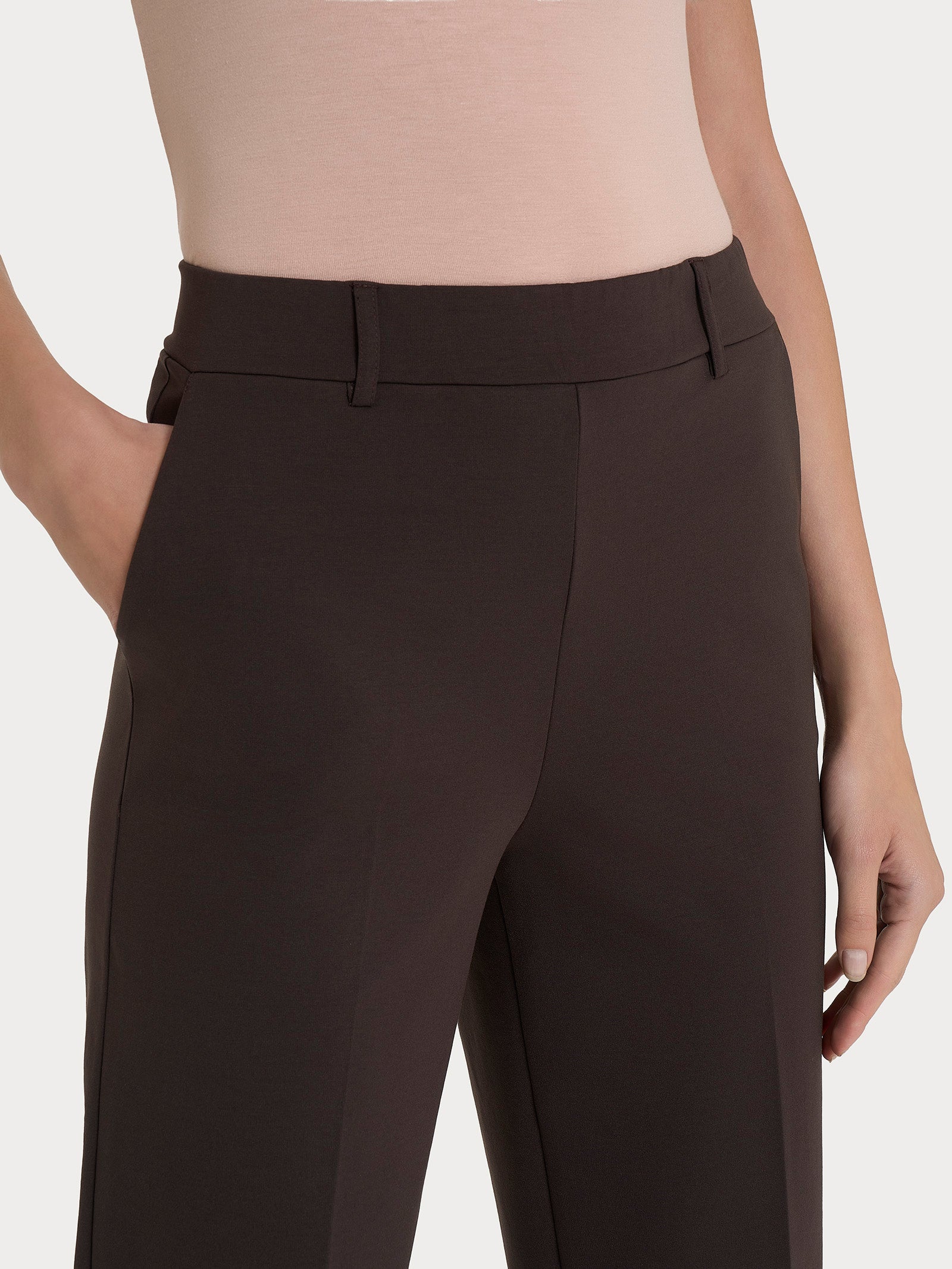 Ragno Compact Light Pantalone Carota Chocolate Torte cropped
