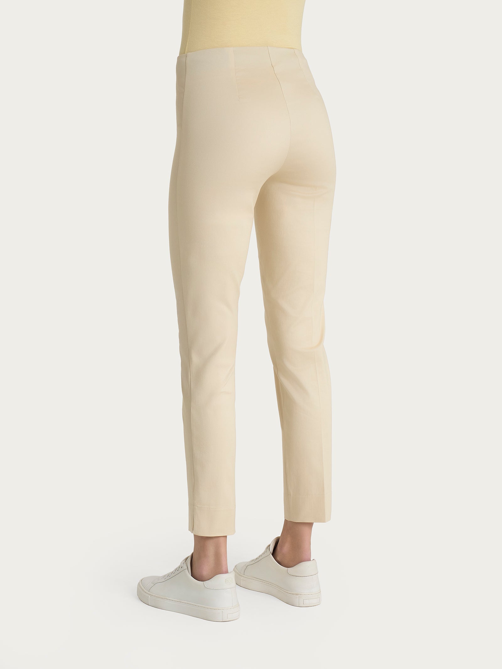 Ragno Satin Power Pantalone capri wood ash cotone