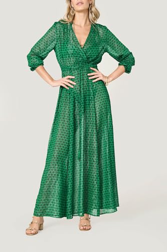 Goldenpoint Zellij copricostume abito lungo fantasia bicolor lurex