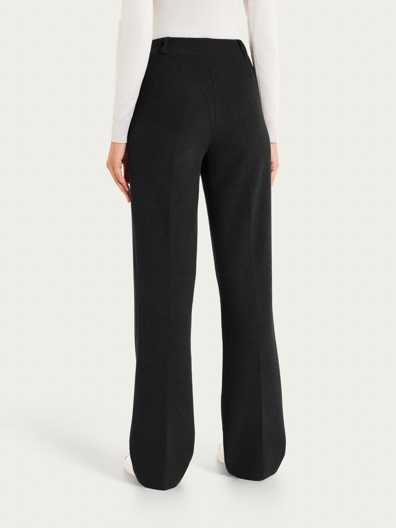 Ragno Japanese Fleece Pantalone Ampio Nero felpato