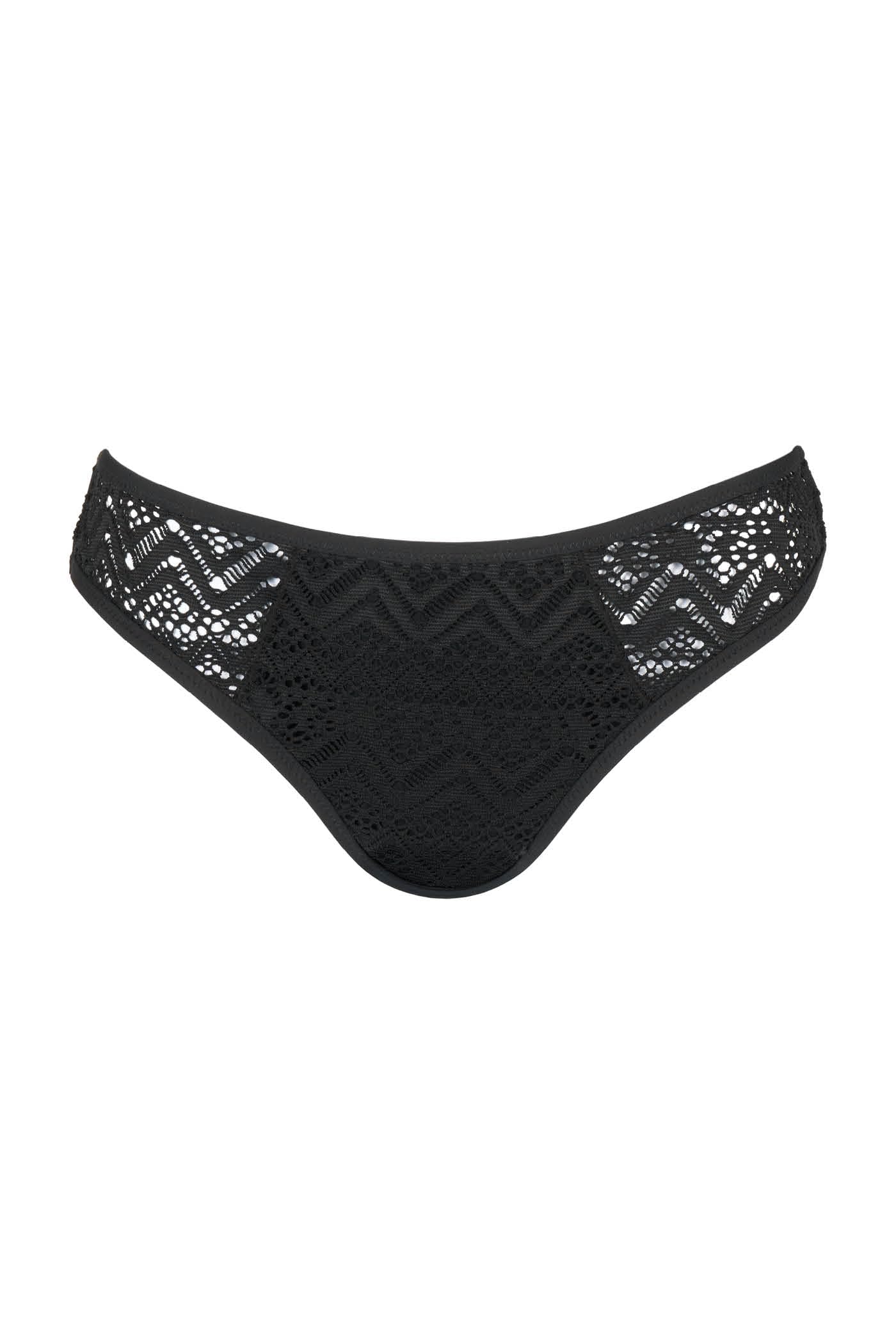 Goldenpoint Delfi slip bikini pizzo macramè tinta unita