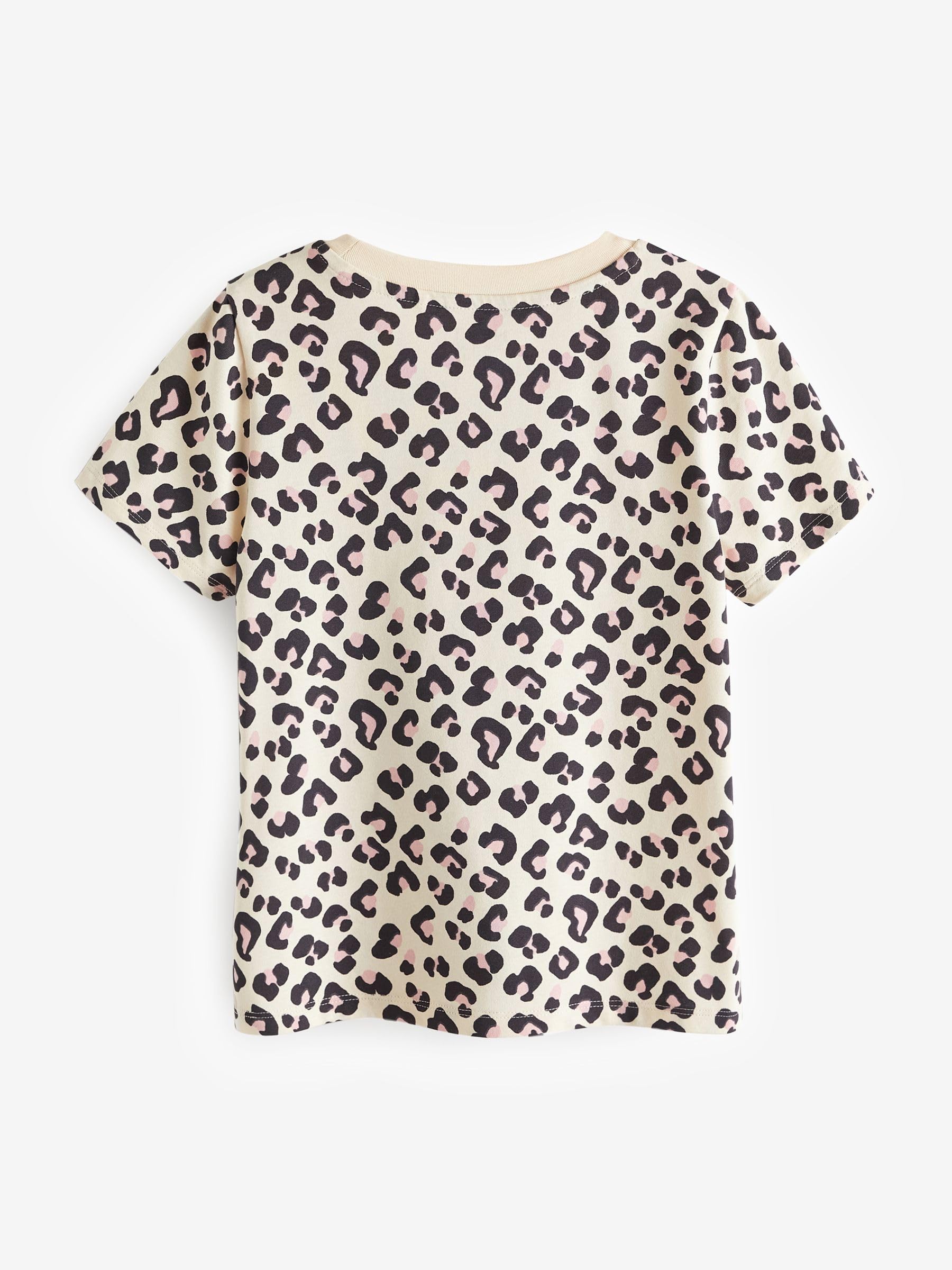 Next 4 t-shirt bambina rosa fantasia cotone