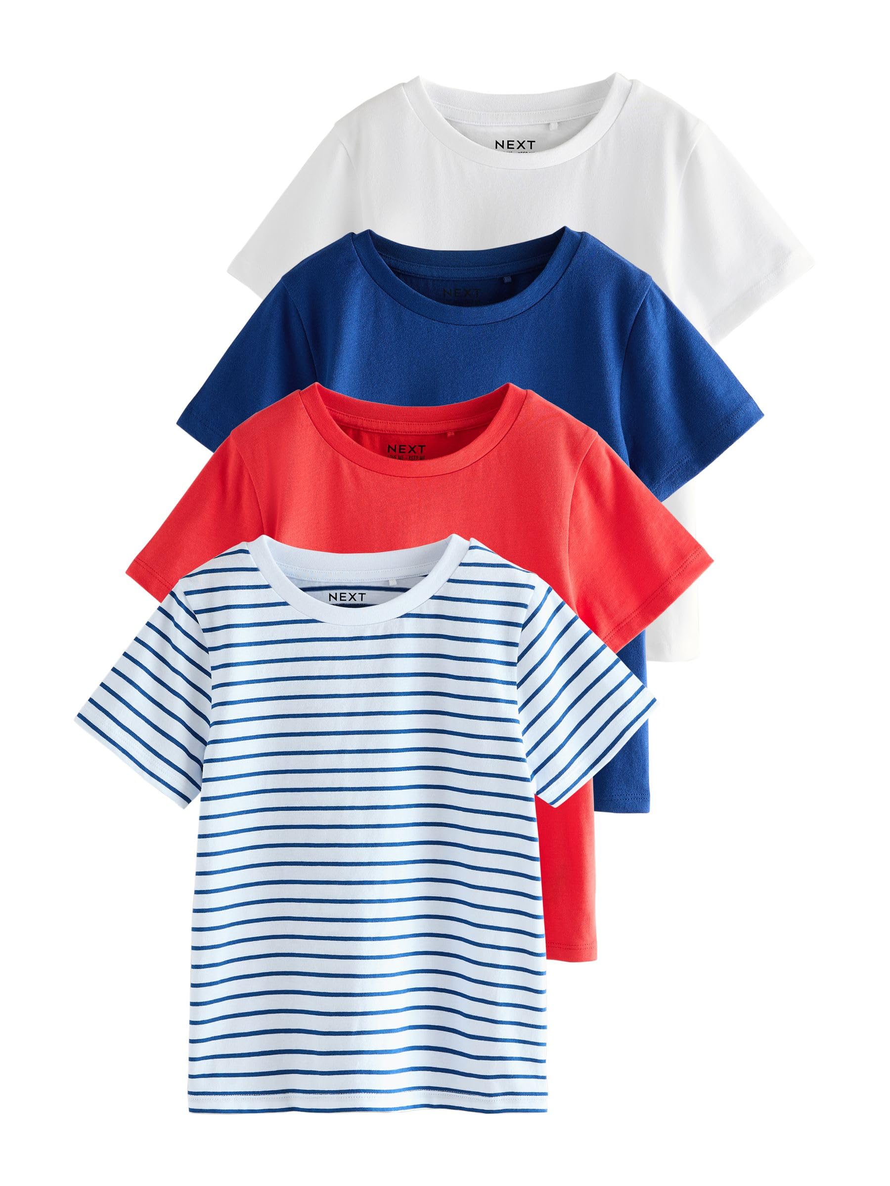 Next 4 t-shirt bambina rosa fantasia cotone