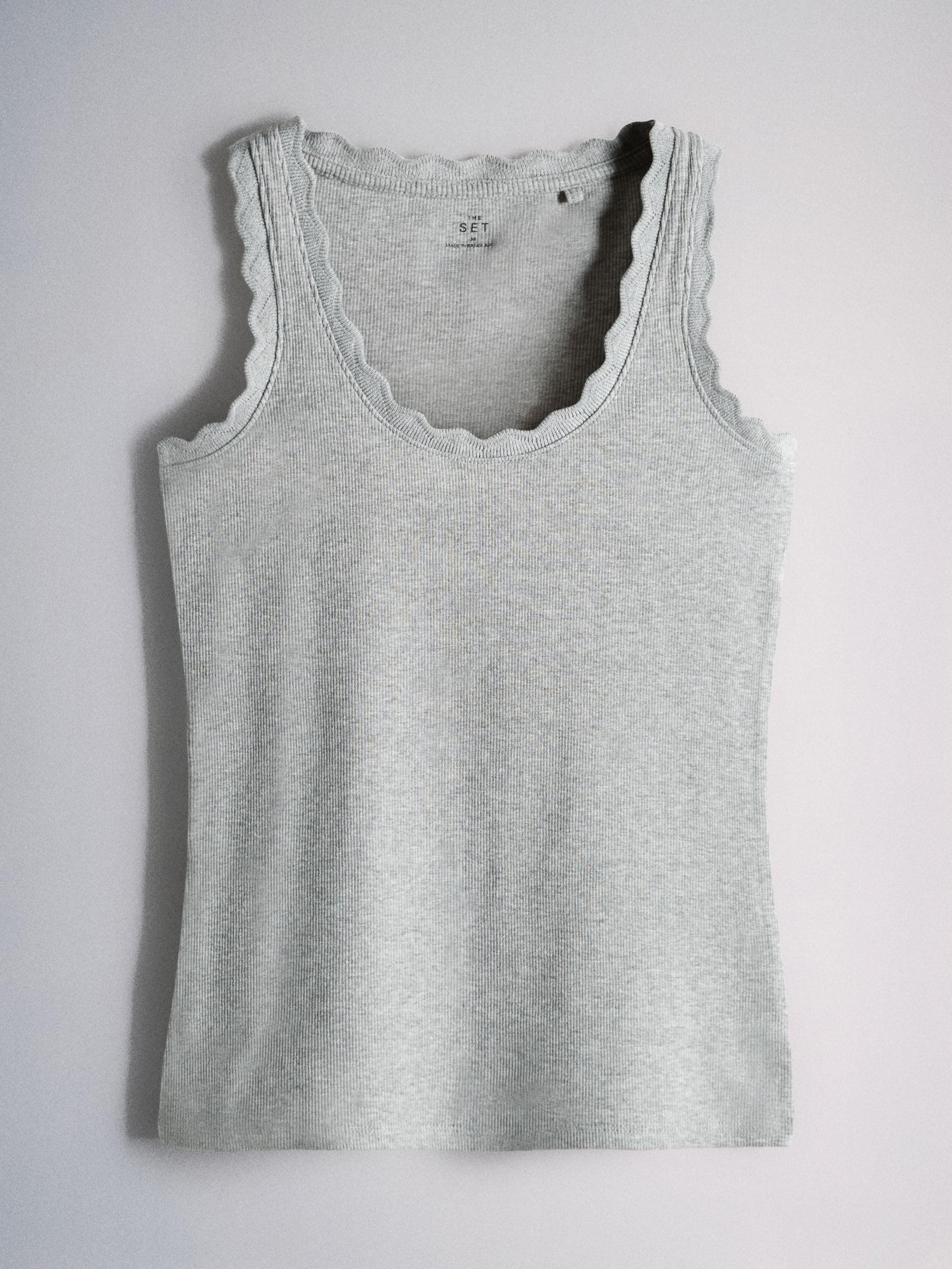 Geo Next The Set canotta donna coste 3 pezzi smerlato