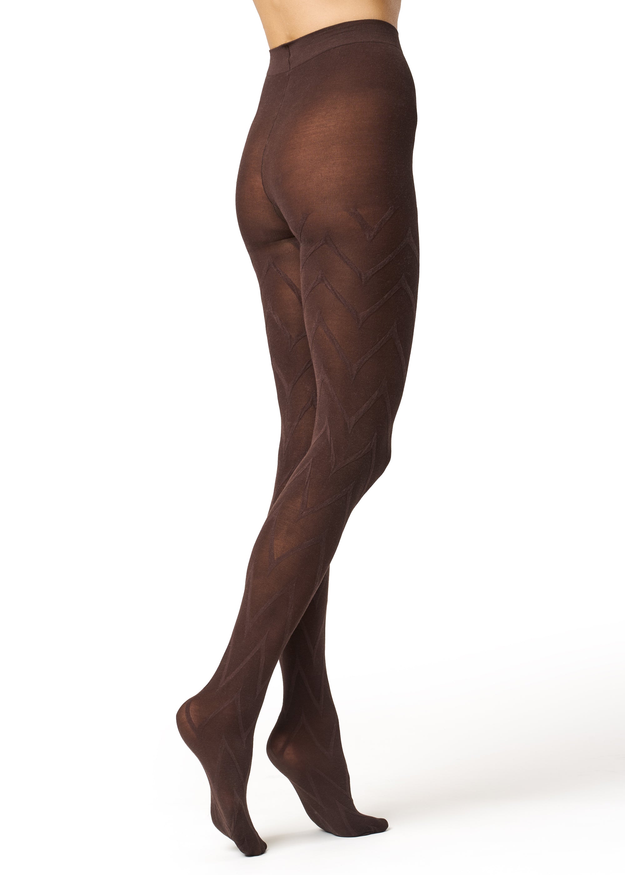 Philippe Matignon Chevron collant cashmere moda