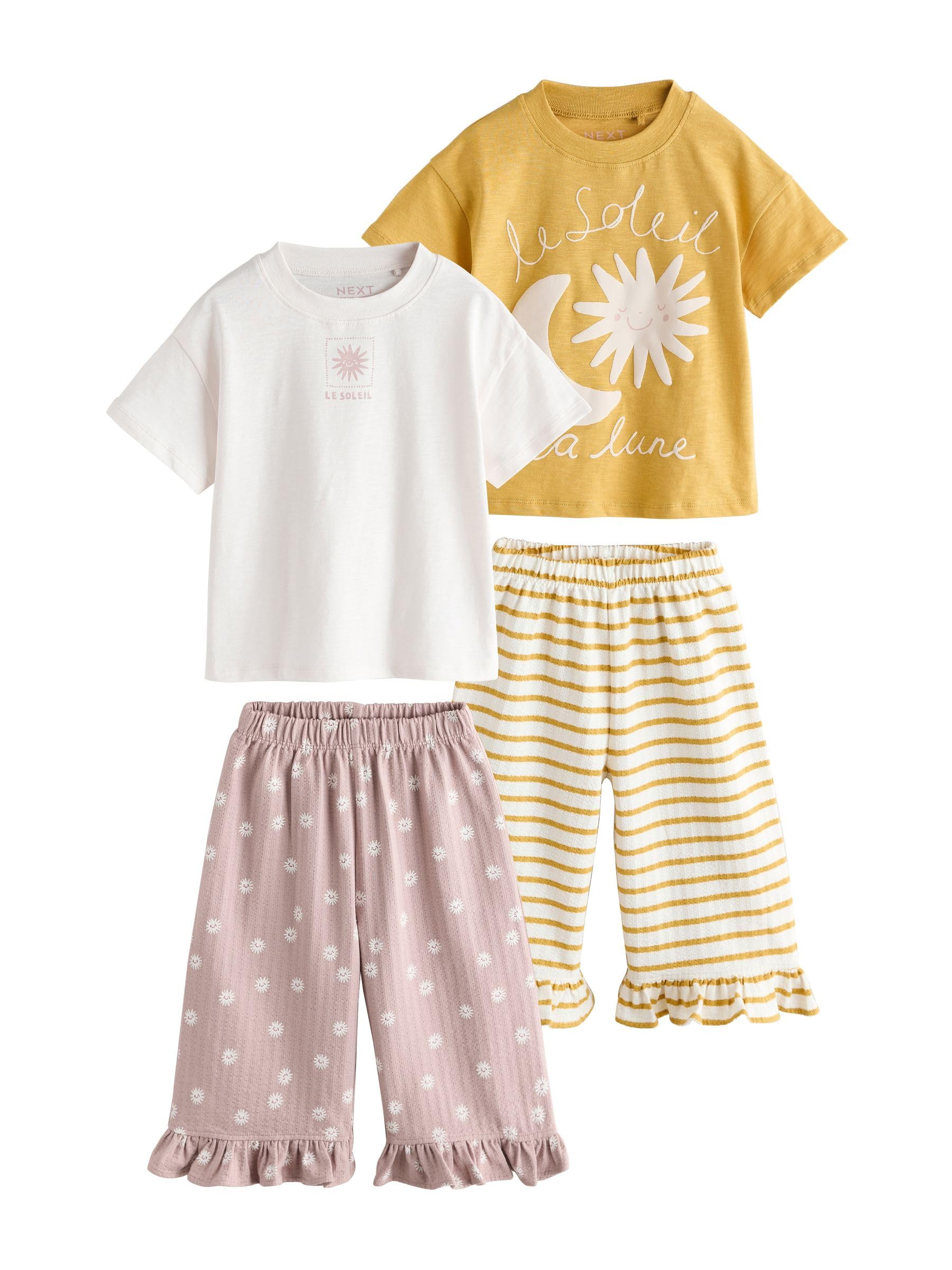 Geo Next Completo Bambina Top+Pantaloni 2 Pezzi Viola Verde