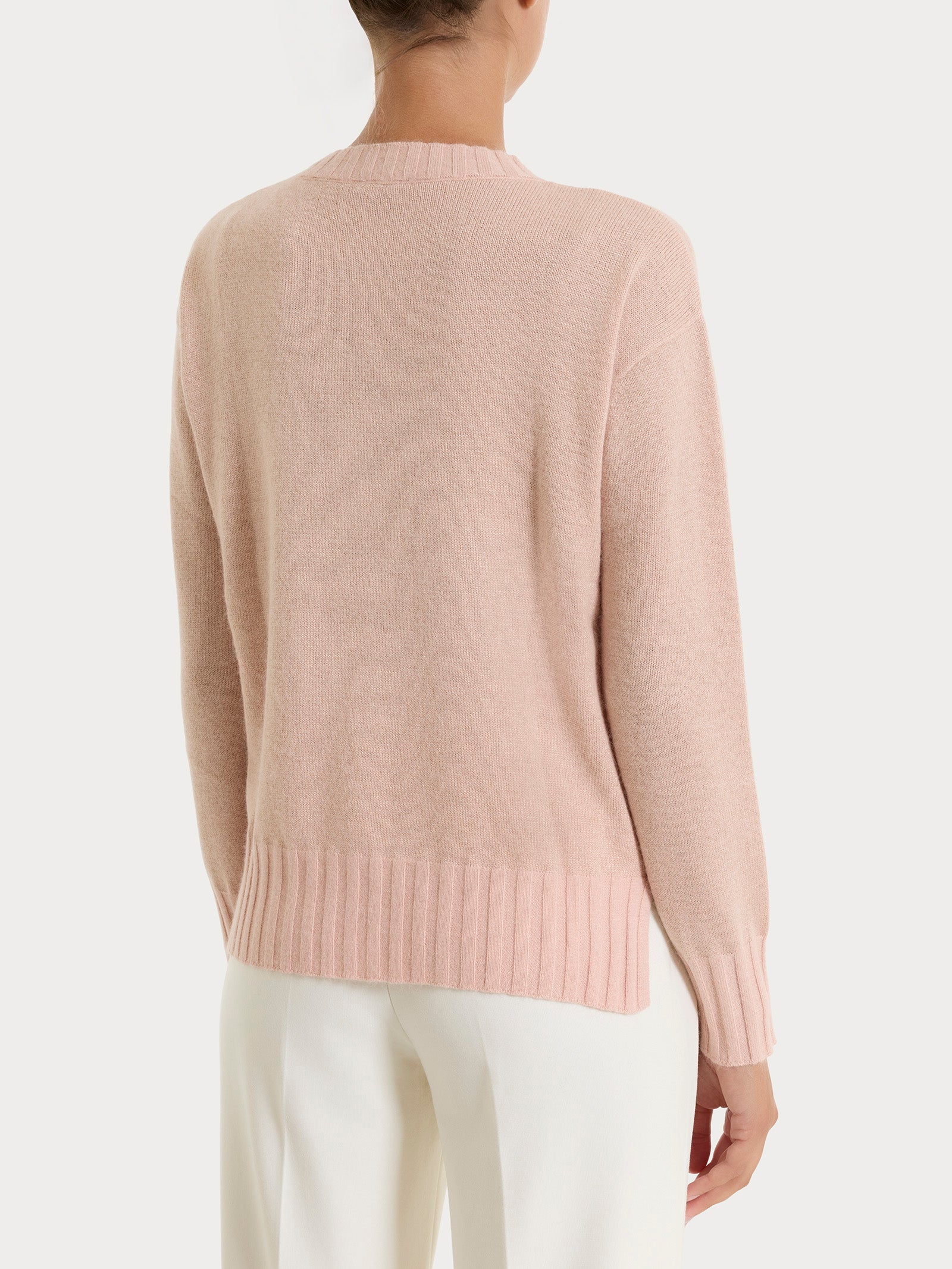 Ragno Maglia Girocollo Natural Soft Lurex Cameo Rose