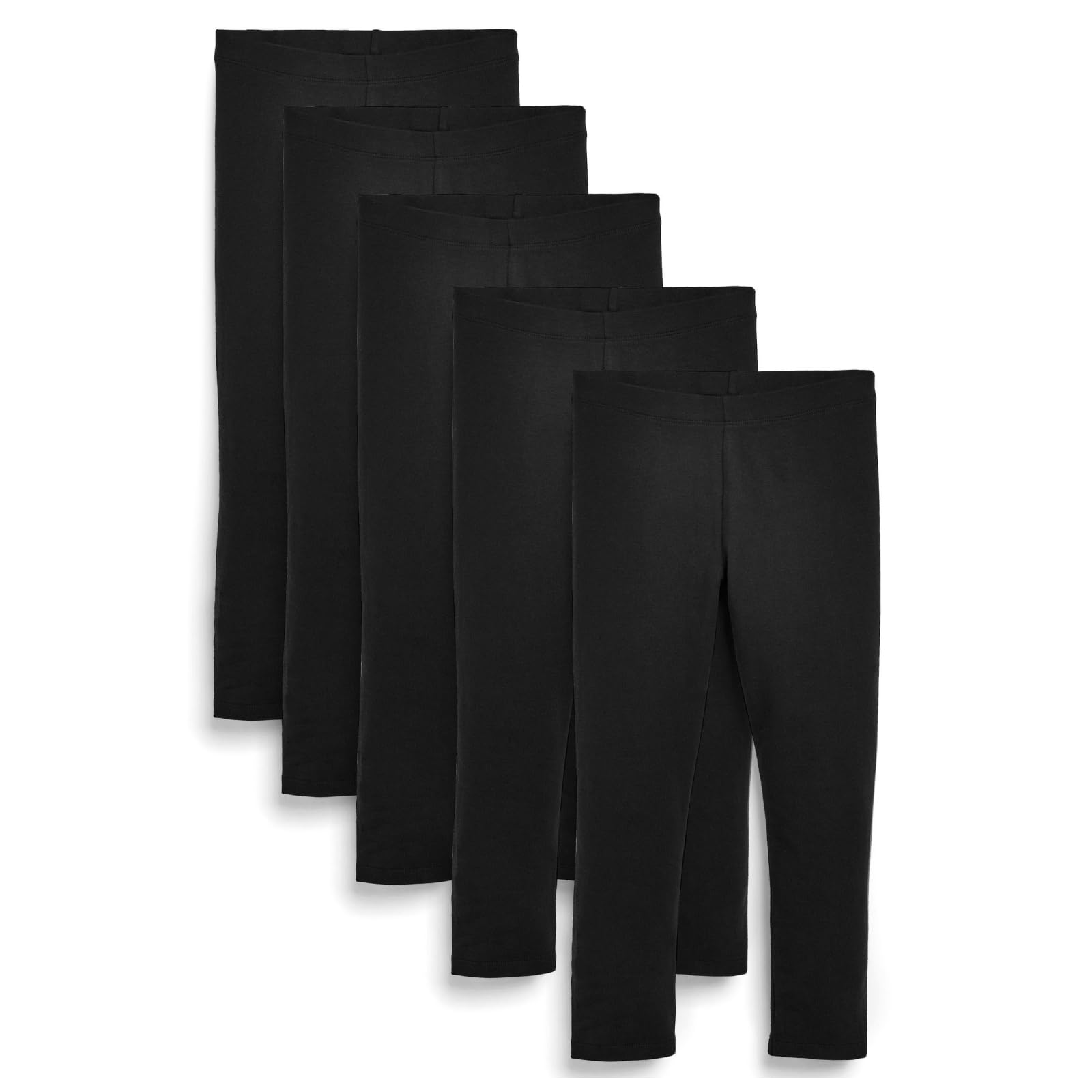 Next leggings bambina confezione da 5 cotone elasticizzato