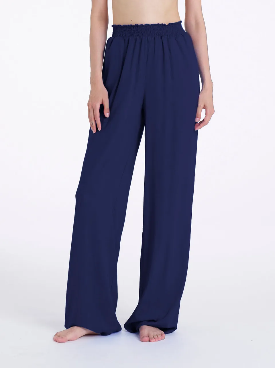 Ragno EcoSeta Pantalone Ampio Wide Leg Copiativo viscosa