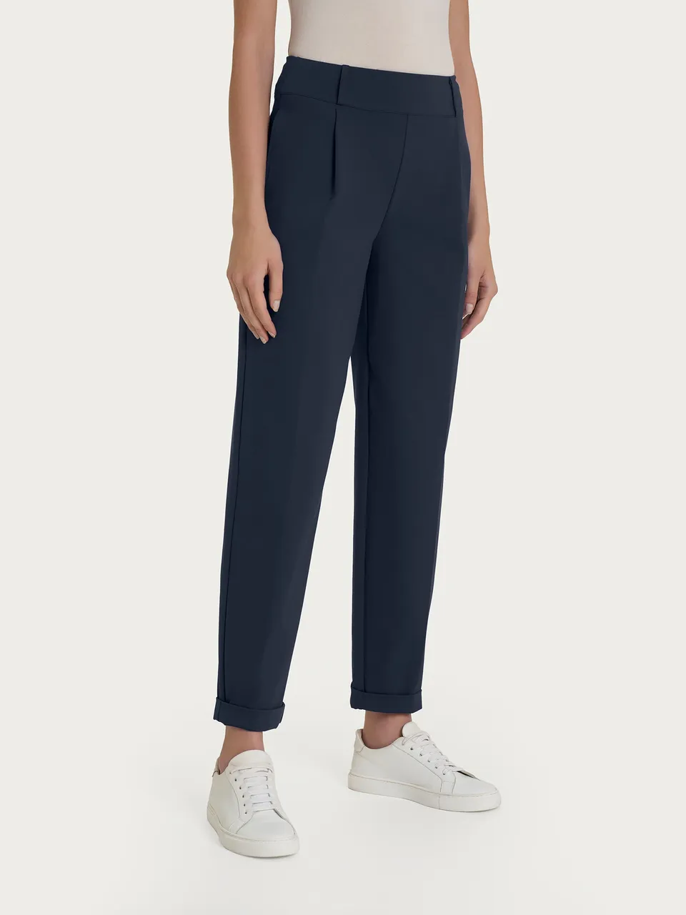 Ragno Compact Light pantalone carrot tapered blu Bleu