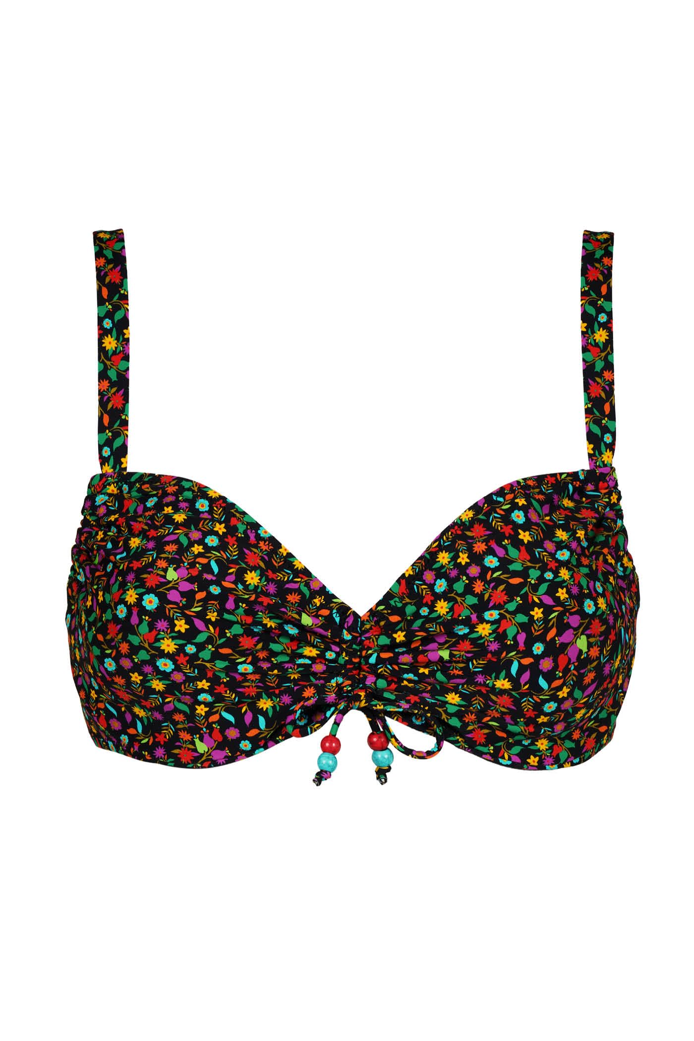 Goldenpoint Wonderland coulisse con ferretto top bikini fantasia floreale