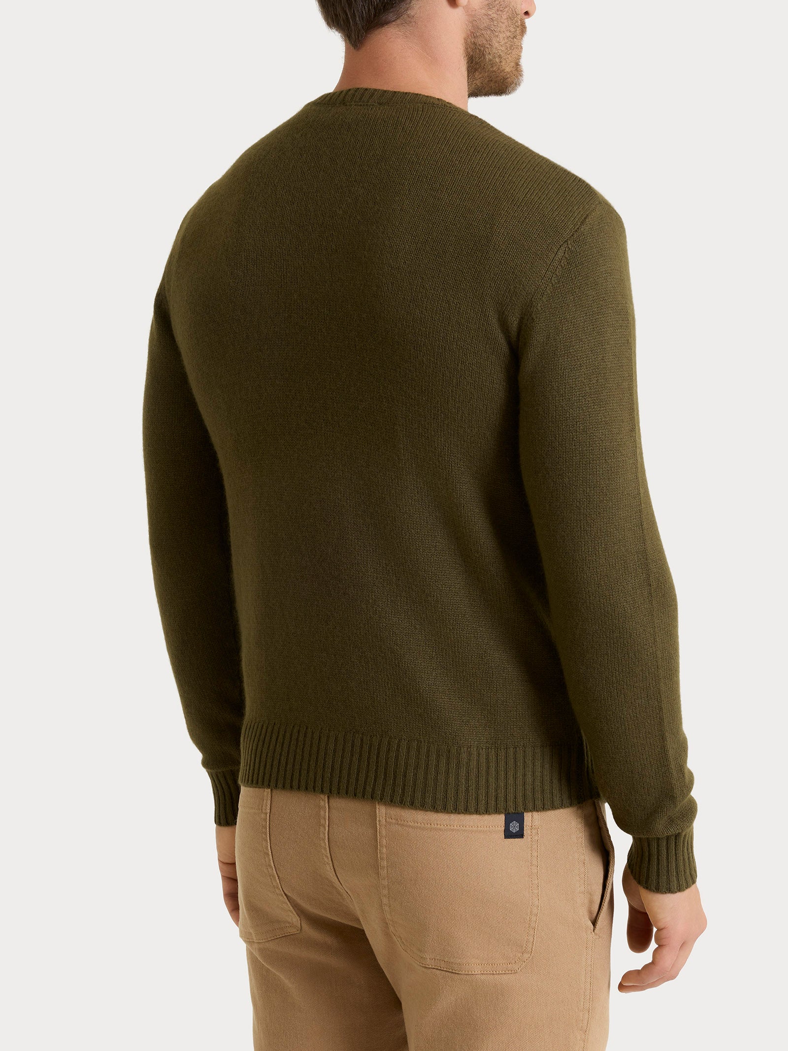 Ragno Four Seasons maglione girocollo Natural Soft olive