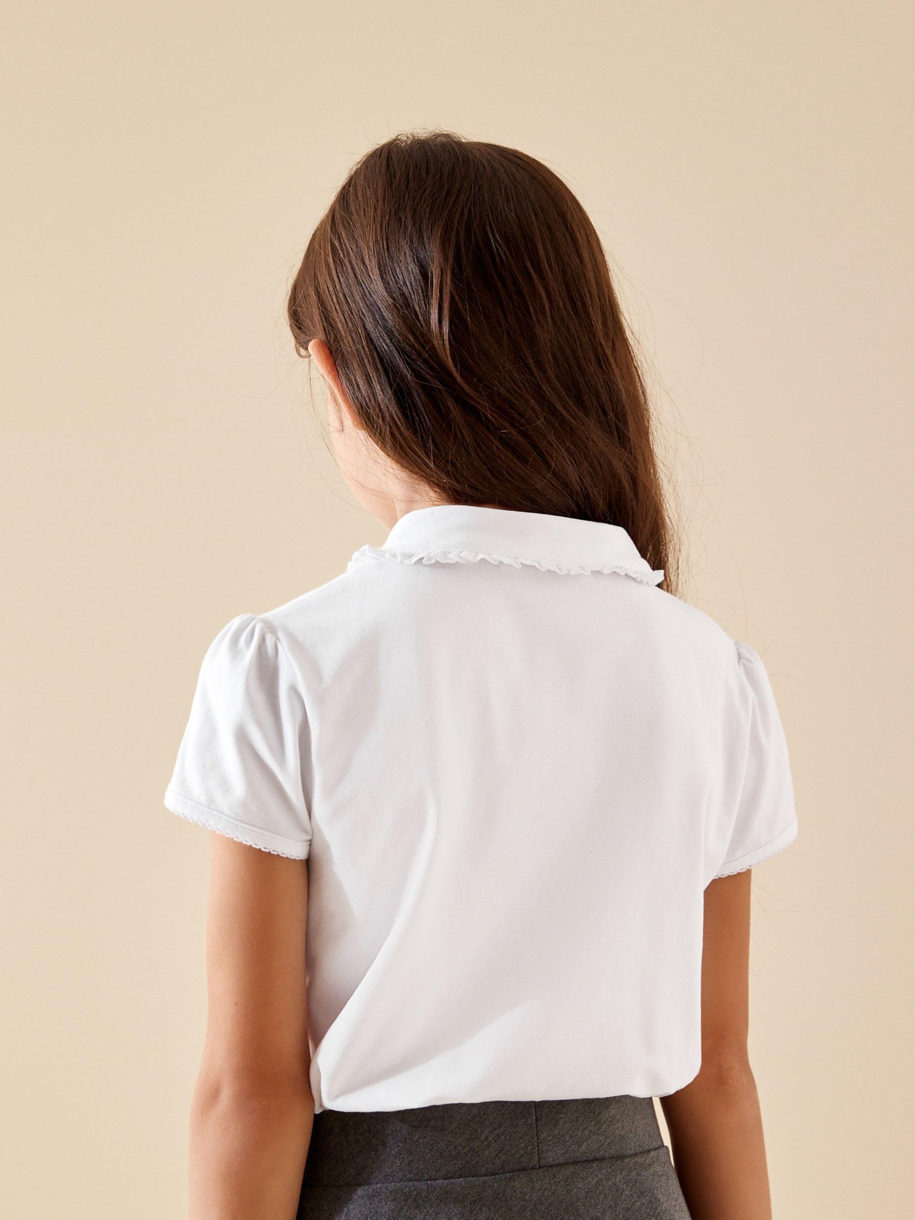 Next polo scuola bambina 110 cotone confezione 2 pezzi
