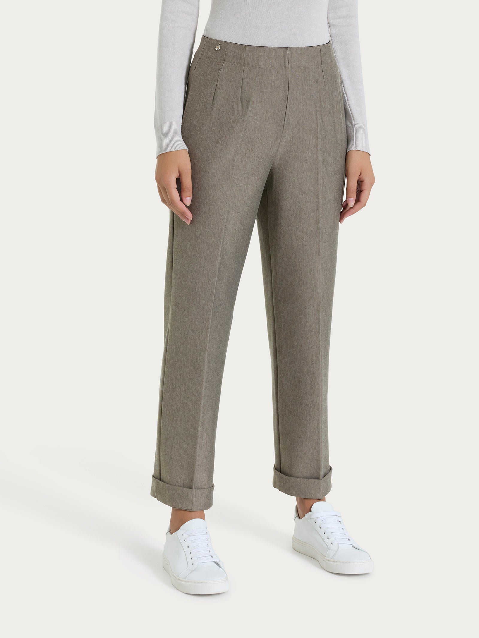 Ragno Compact The Straight Leg pantalone grigio Glace' Mel.