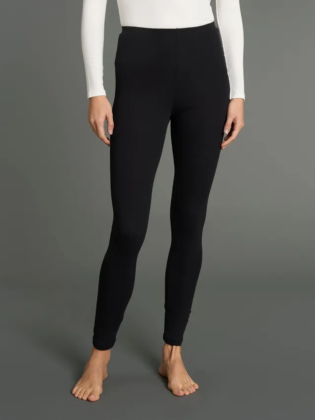 Ragno Jersey Cotone Leggings Nero Elasticizzato