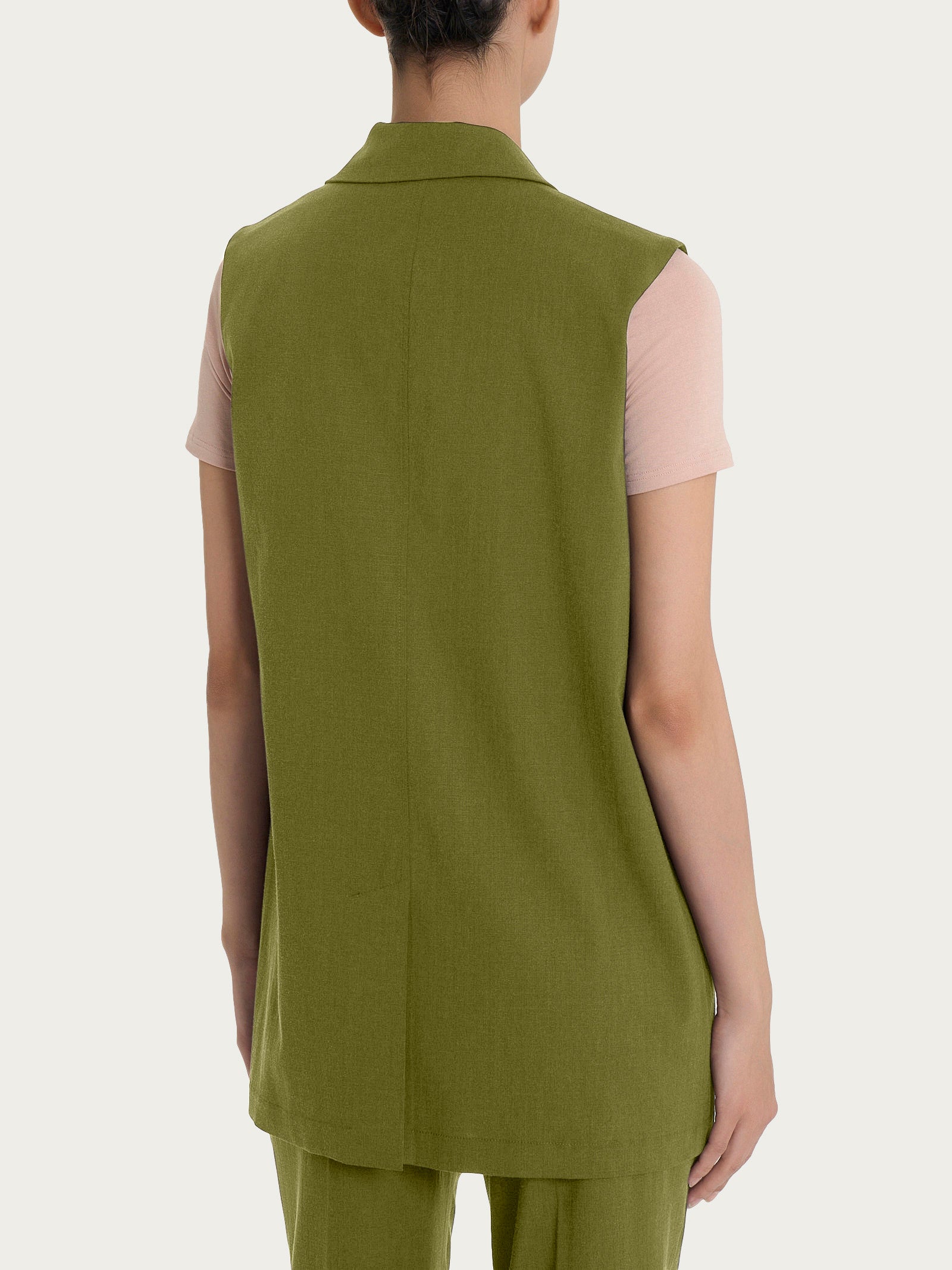 Ragno Super Natural Gilet lungo donna Sphagnum