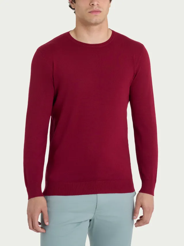 Ragno Summertime Girocollo pullover Tibetan Red viscosa