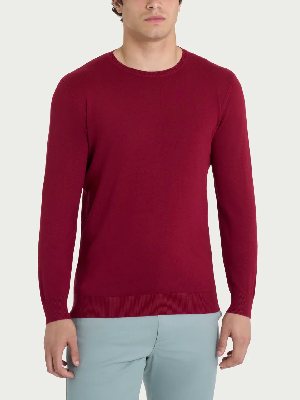 Ragno Summertime Girocollo pullover Tibetan Red viscosa