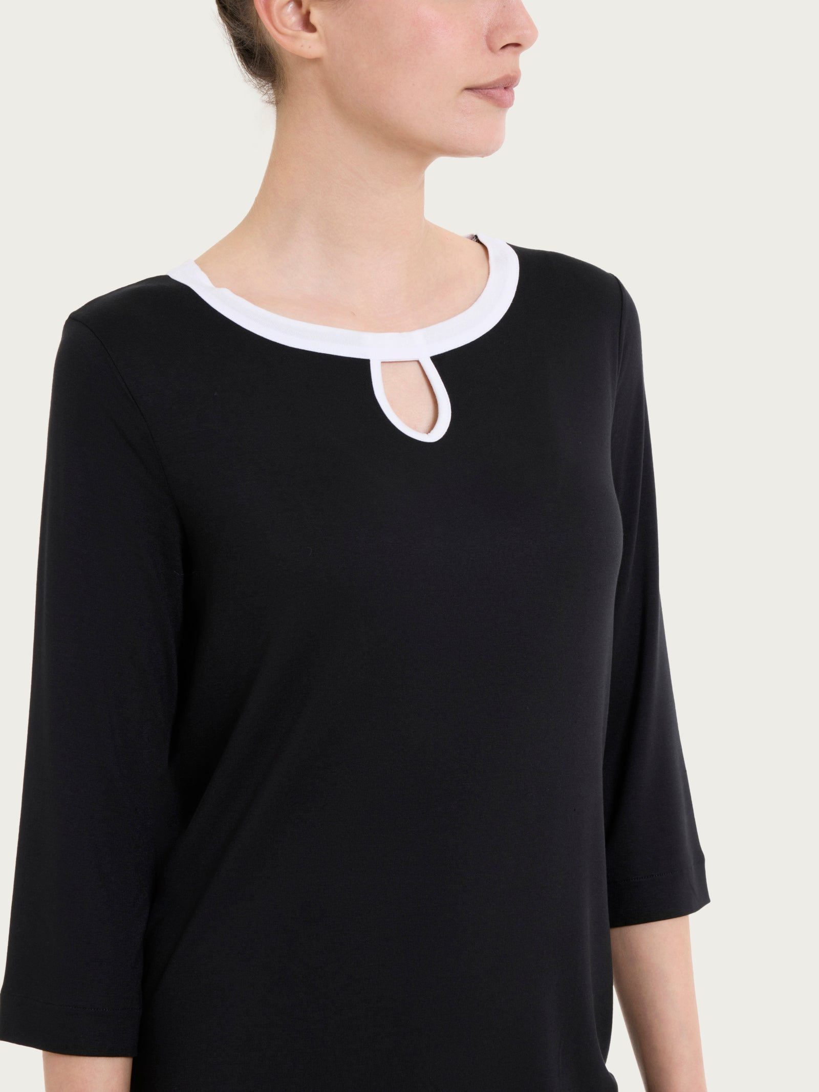 Ragno Viscosa Summer Abito donna nero viscosa elasticizzata