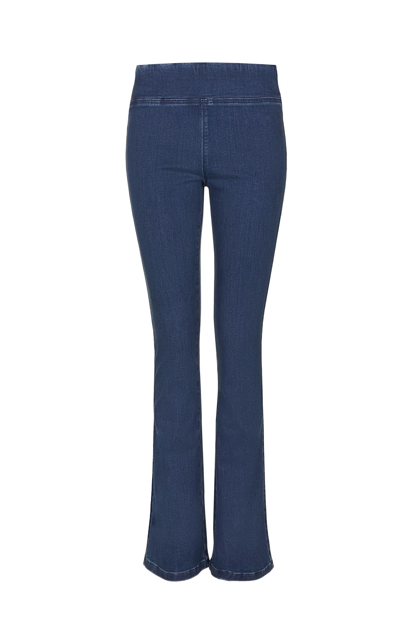 Goldenpoint Flare Long Jeans Denim Vita Alta Svasato Donna