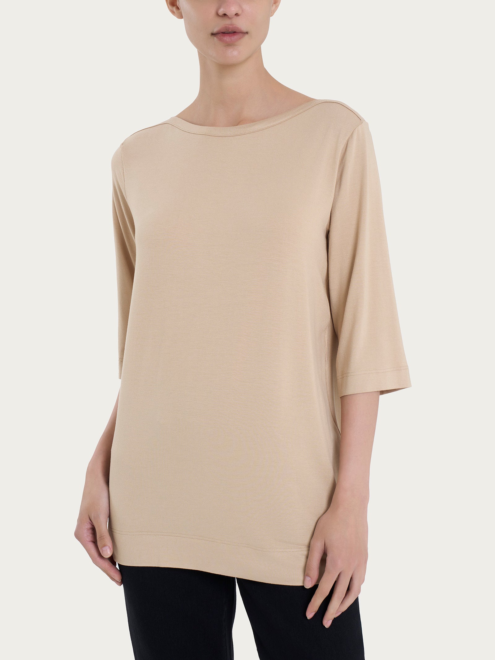 Ragno Revolution maglietta manica 3/4 viscosa Irish Cream