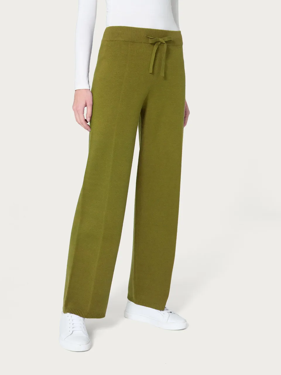 Ragno Super Soft pantalone ampio donna relaxed verde sphagnum