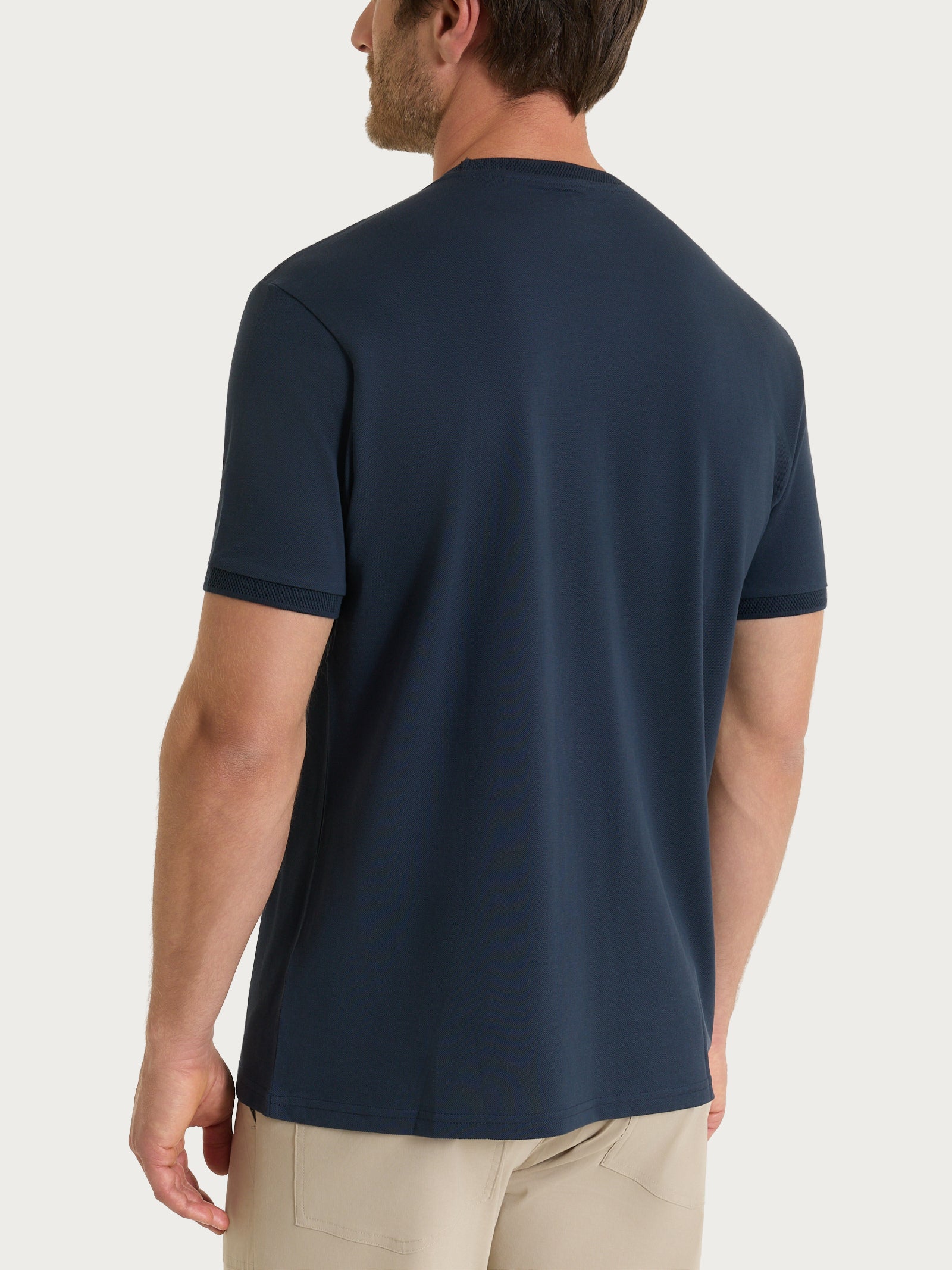 Ragno Girocollo T-shirt Cotone Piquet Outer Space Uomo