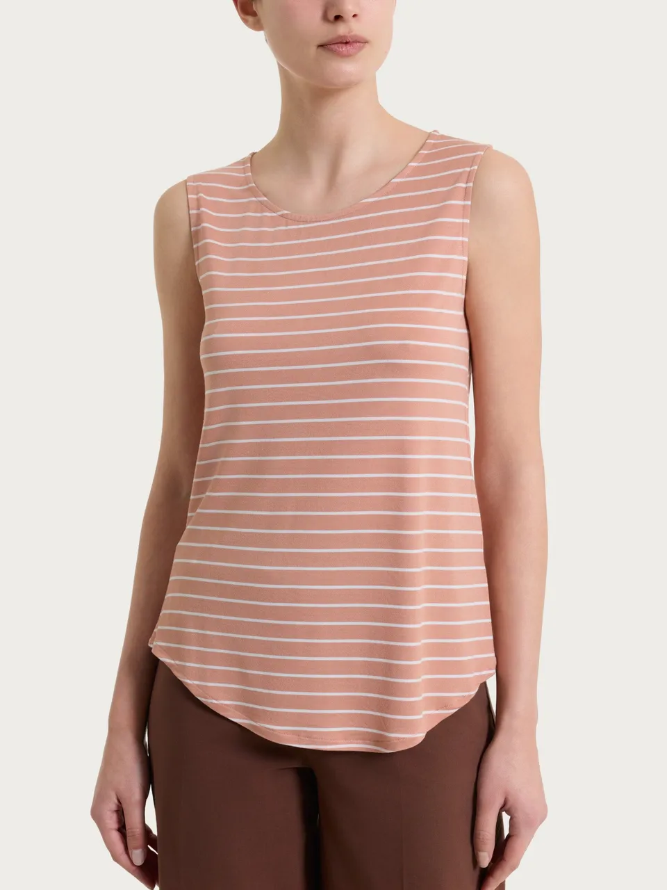 Ragno Summer Light Top Spalla Larga Fant. Cork a righe