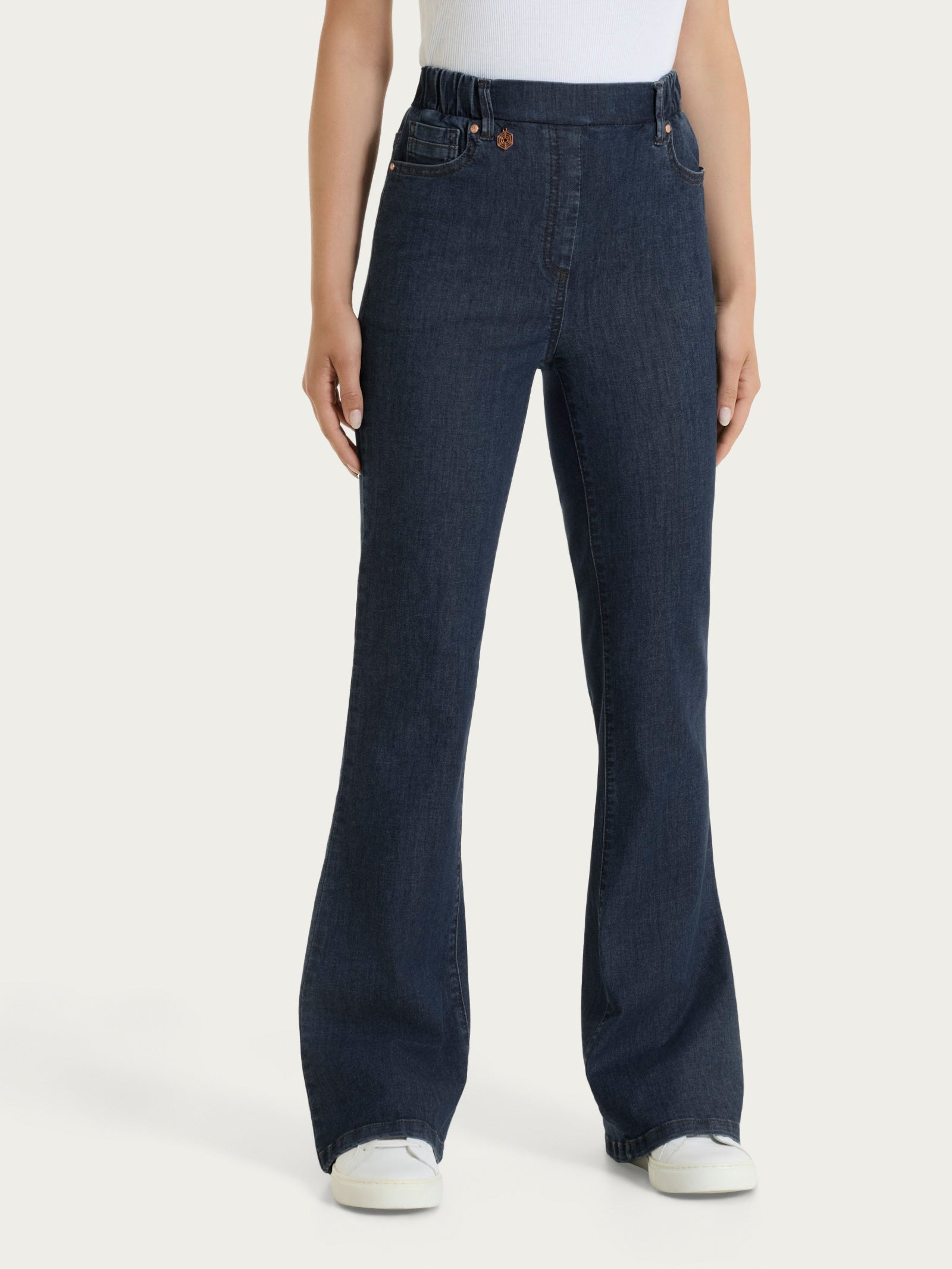 Ragno Super Denim jeans flare tasche Indigo light denim