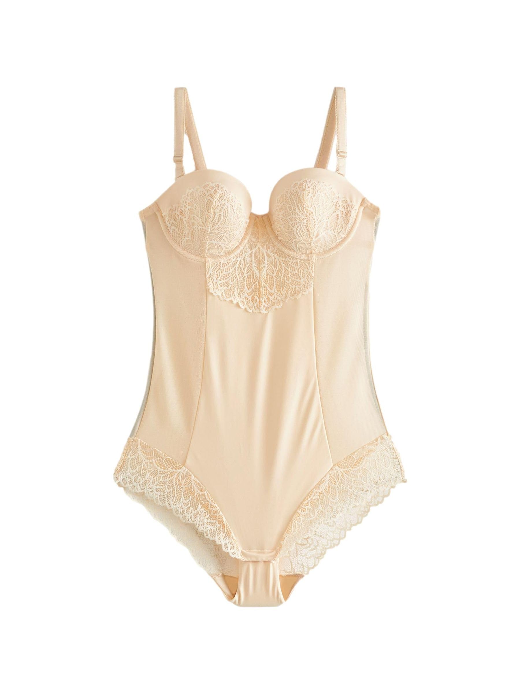 Next body donna modellante 85E pizzo pastel rose