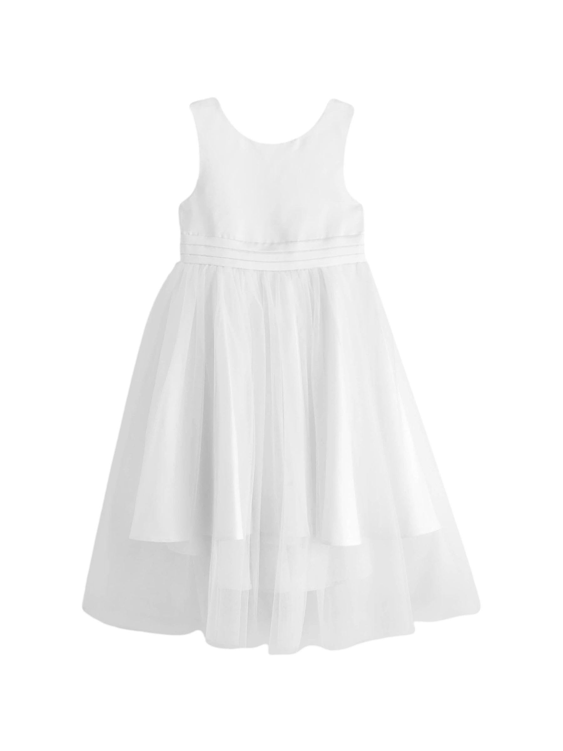 Next Abito Damigella Bambina Midi Tulle con Fiocco