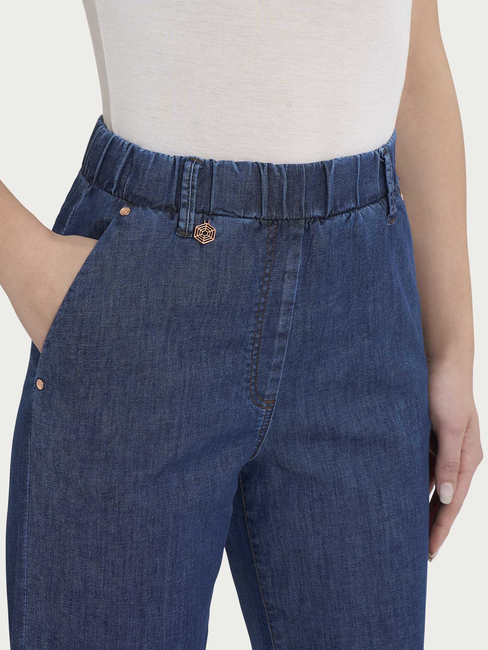 Ragno Super Denim Jeans carota donna jeans chiaro tapered