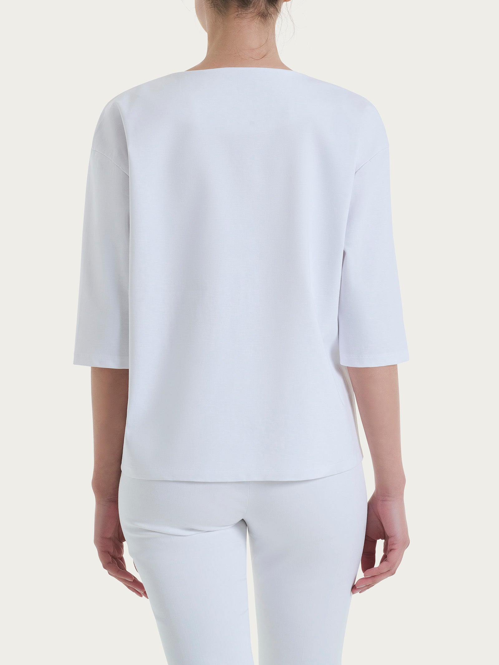 Ragno Compact Light Girocollo Maglia Bianco