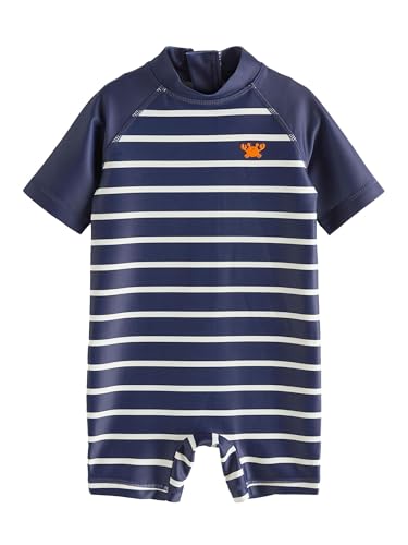 Next costume intero bimbo anti-UV navy stripe 12-18m