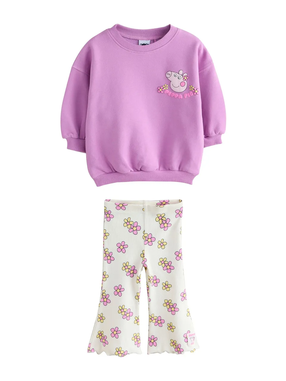 Next completo felpa leggings bambina 92-98 2 pezzi