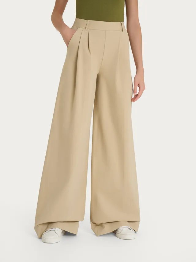 Ragno Compact Light Pantalone Palazzo Irish Cream