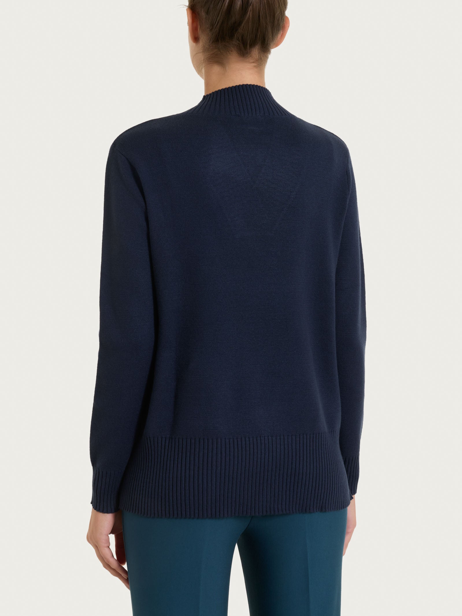 Ragno Super Soft Maglia Scollo V Blu Viscosa
