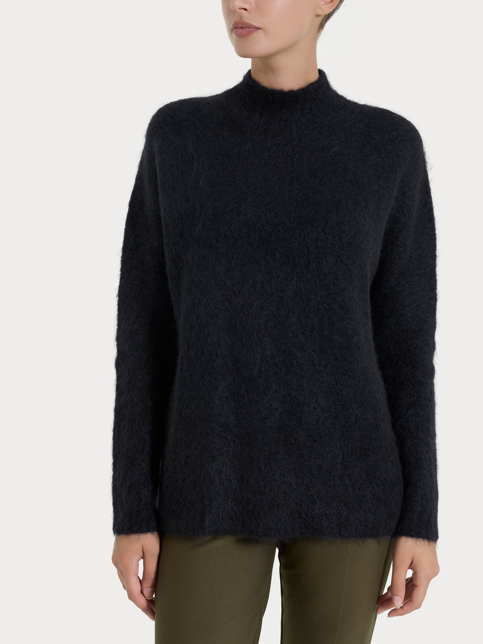 Ragno Merino Soft Lupetto maglia nero calda